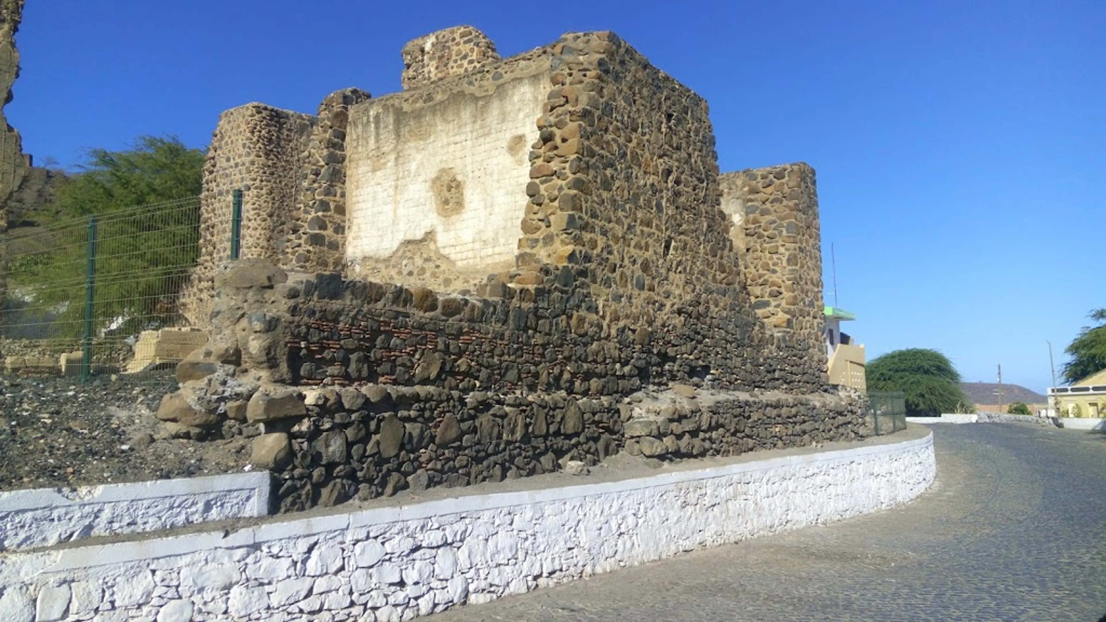 Old fort and cathedral in Praia
