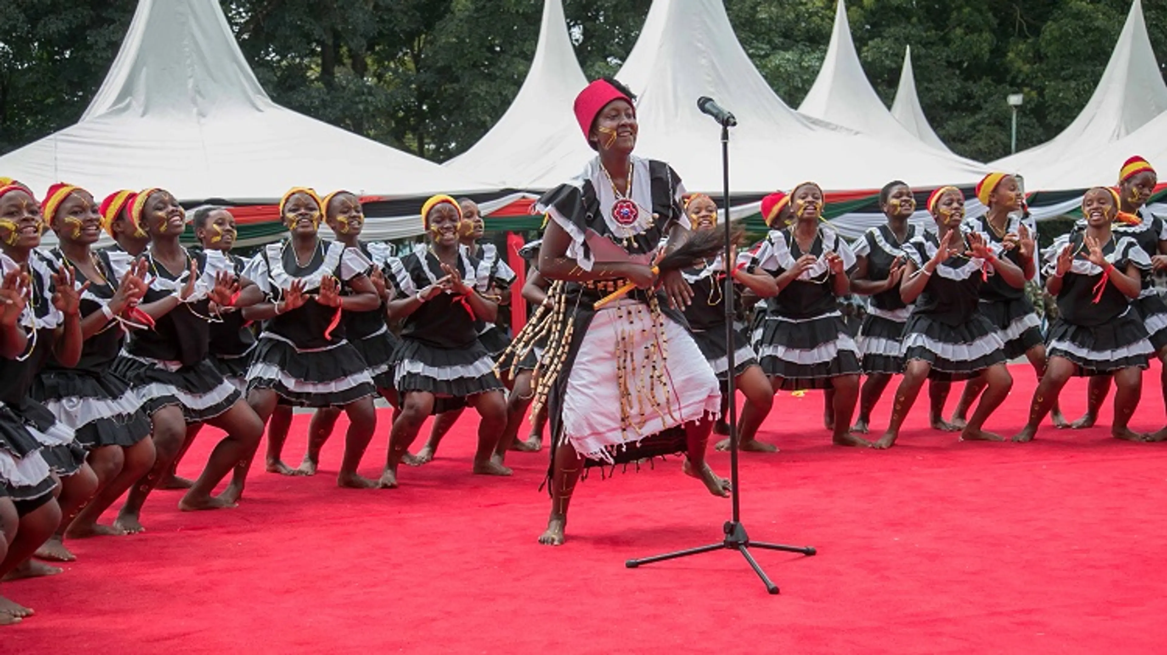 Traditional Kenyan music and dance performance