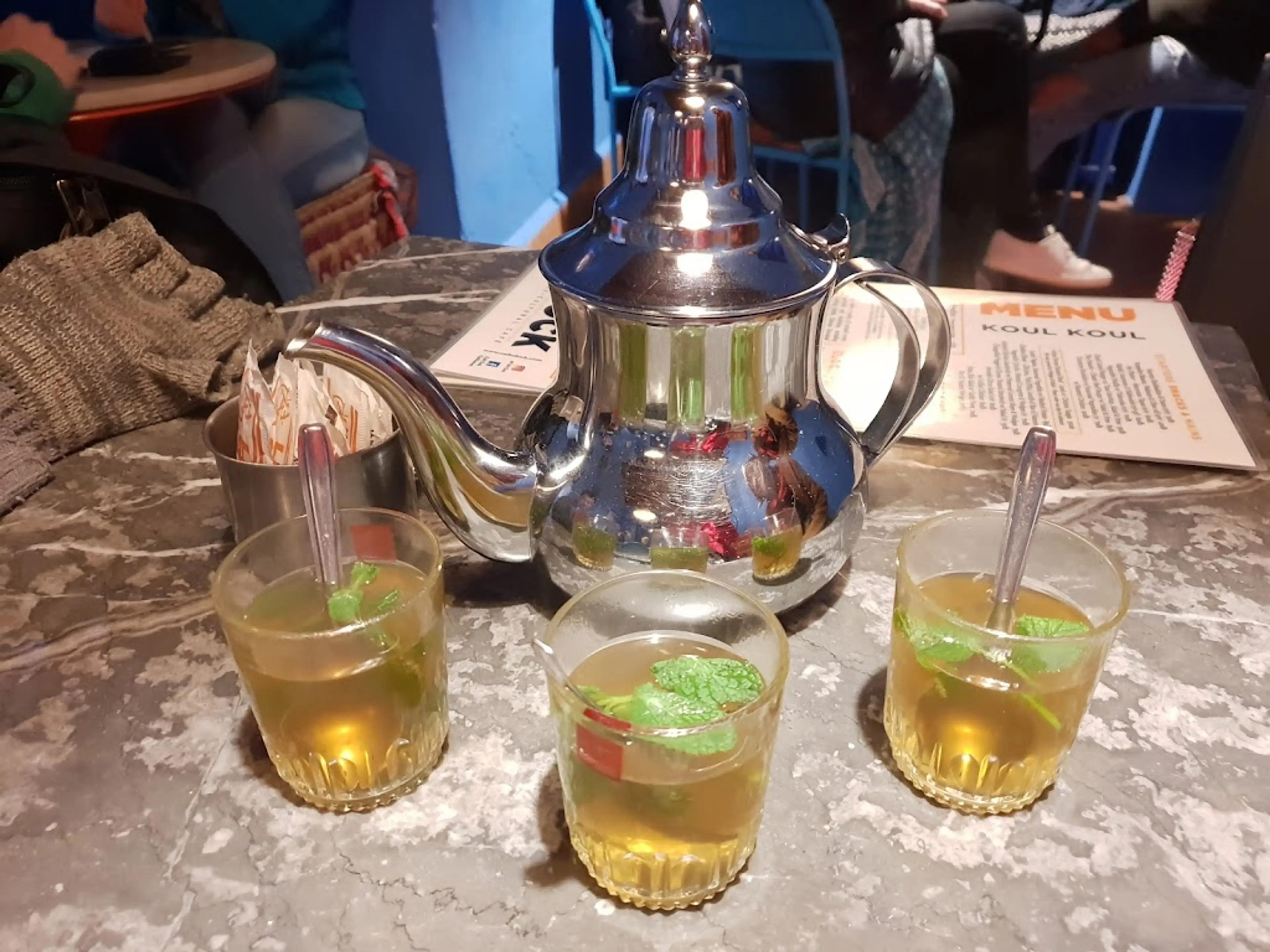 Traditional Moroccan mint tea