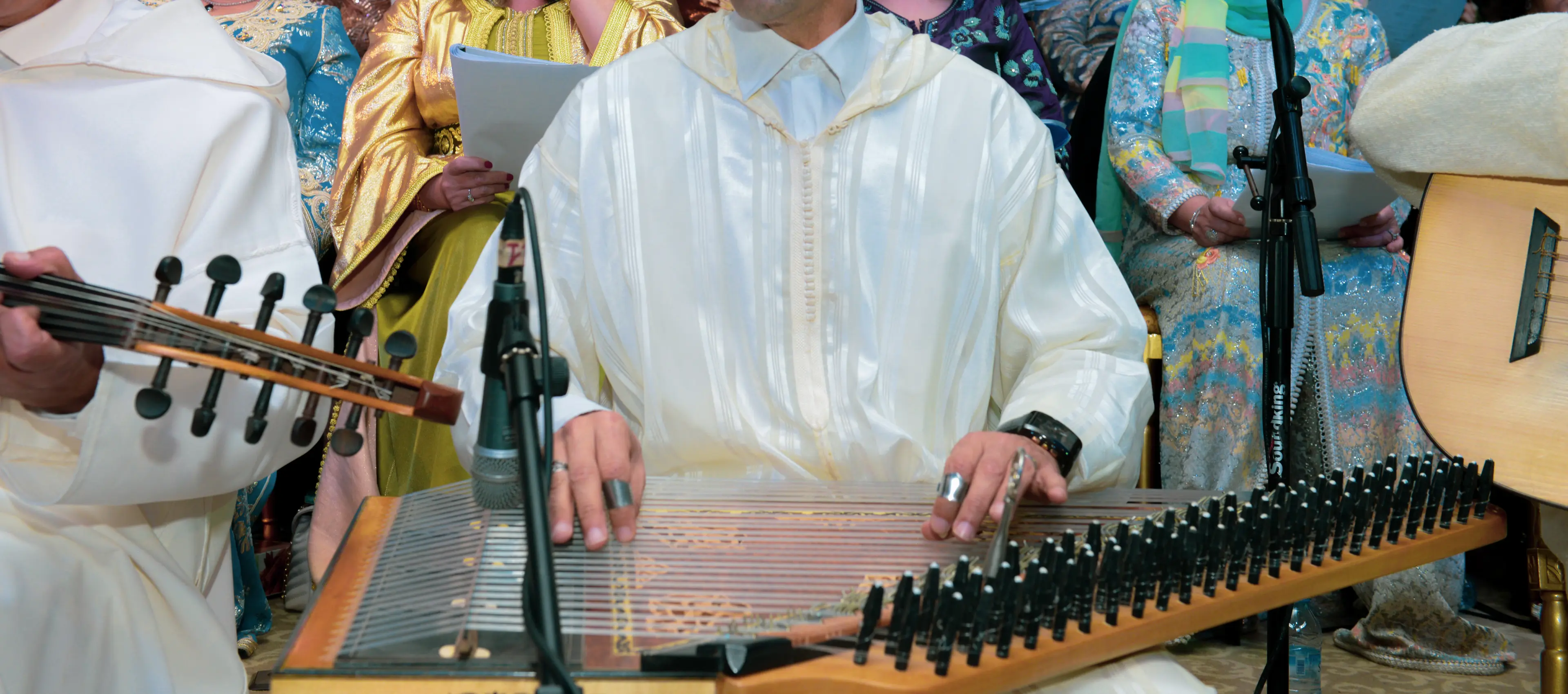 Traditional Moroccan music performance