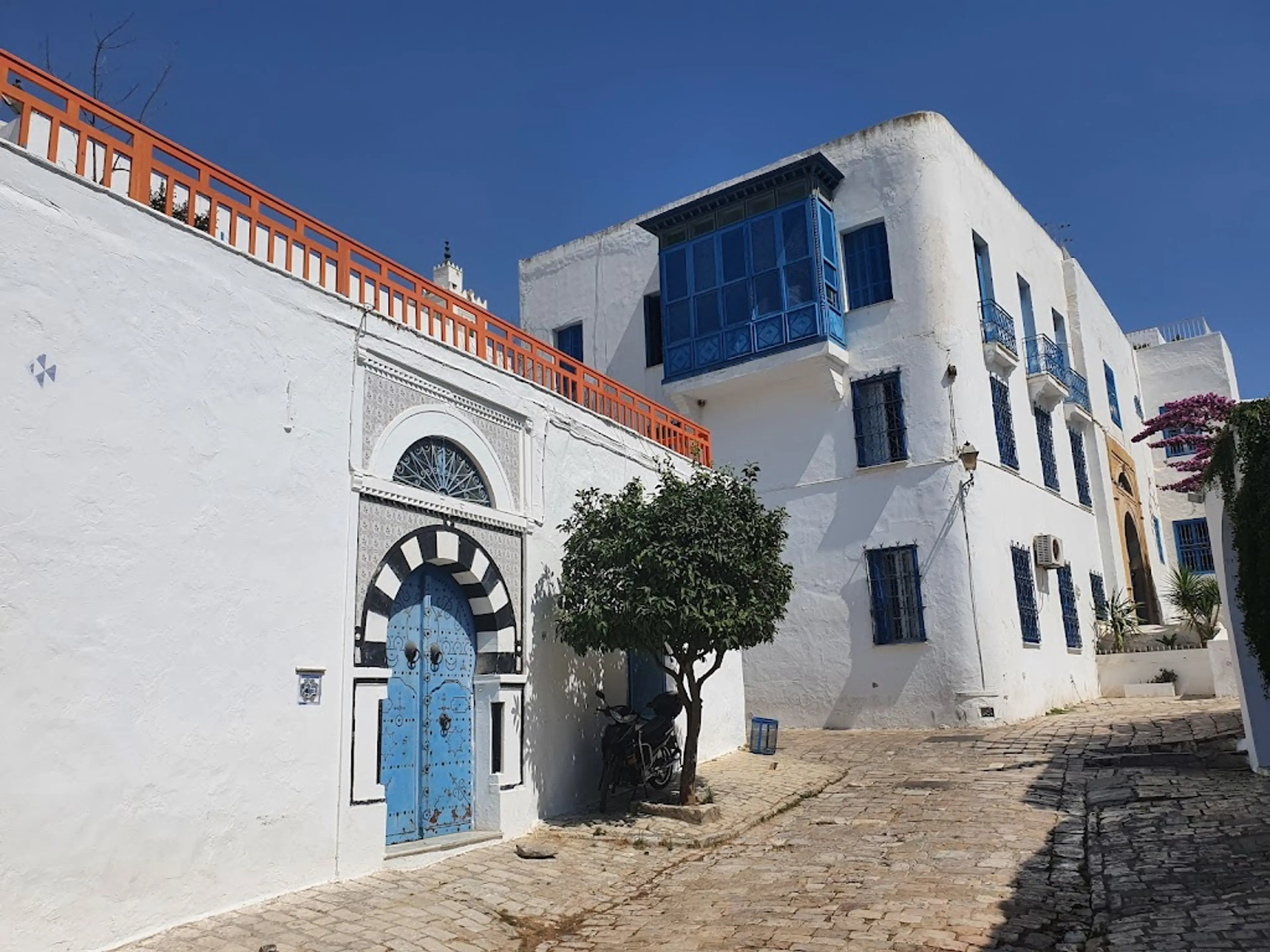 Cobblestone streets of Sidi Bou Said