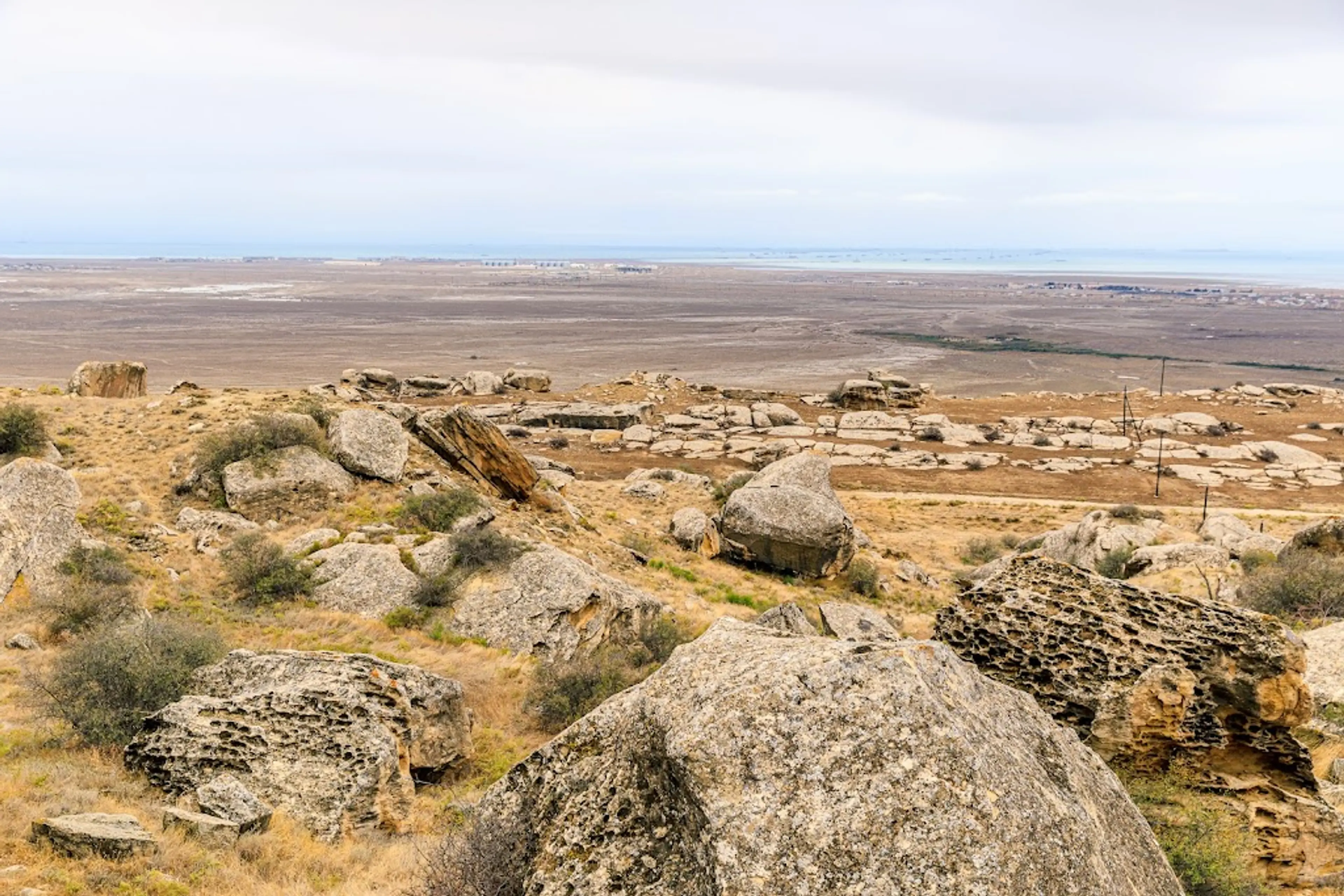 Rock carvings in Gobustan