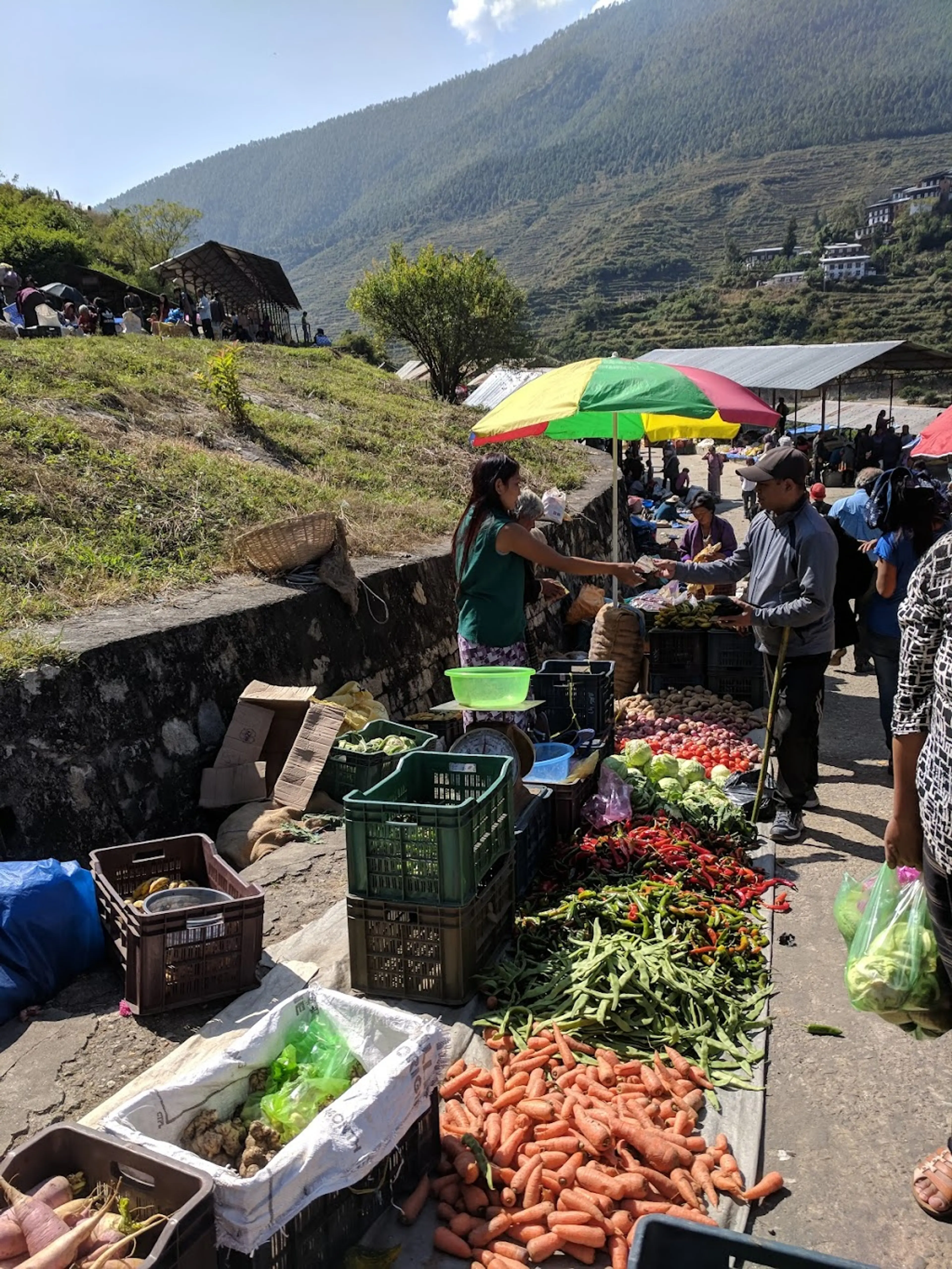 Local Market in Punakha