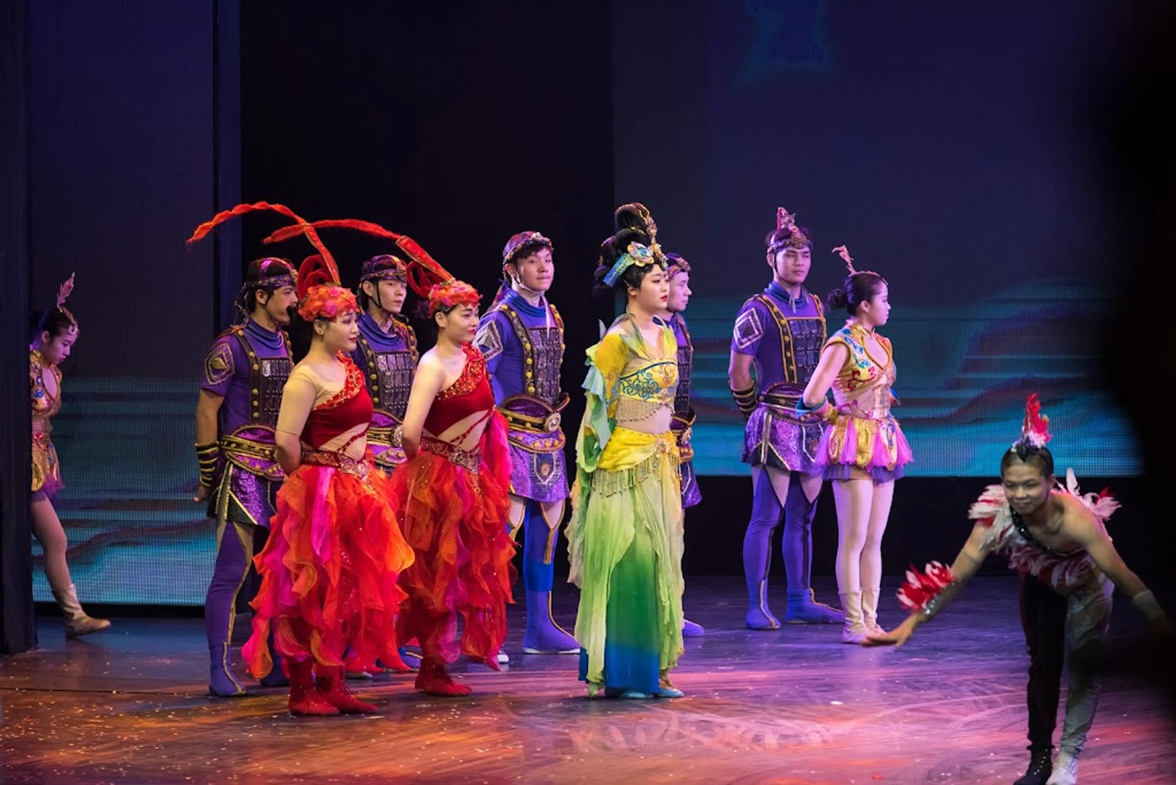 Chinese opera or acrobatics show