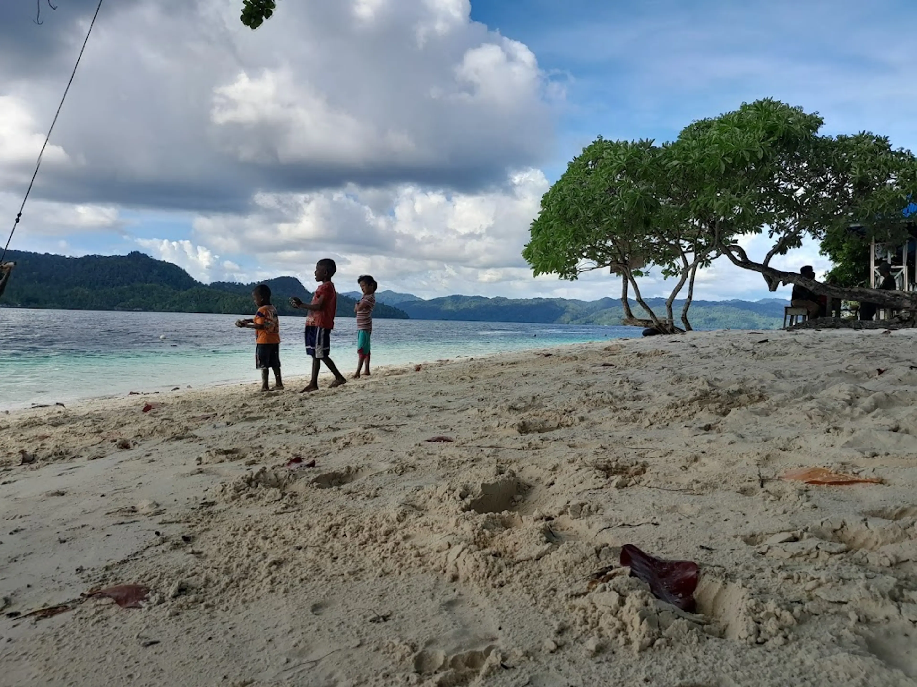 Picnic on a secluded beach