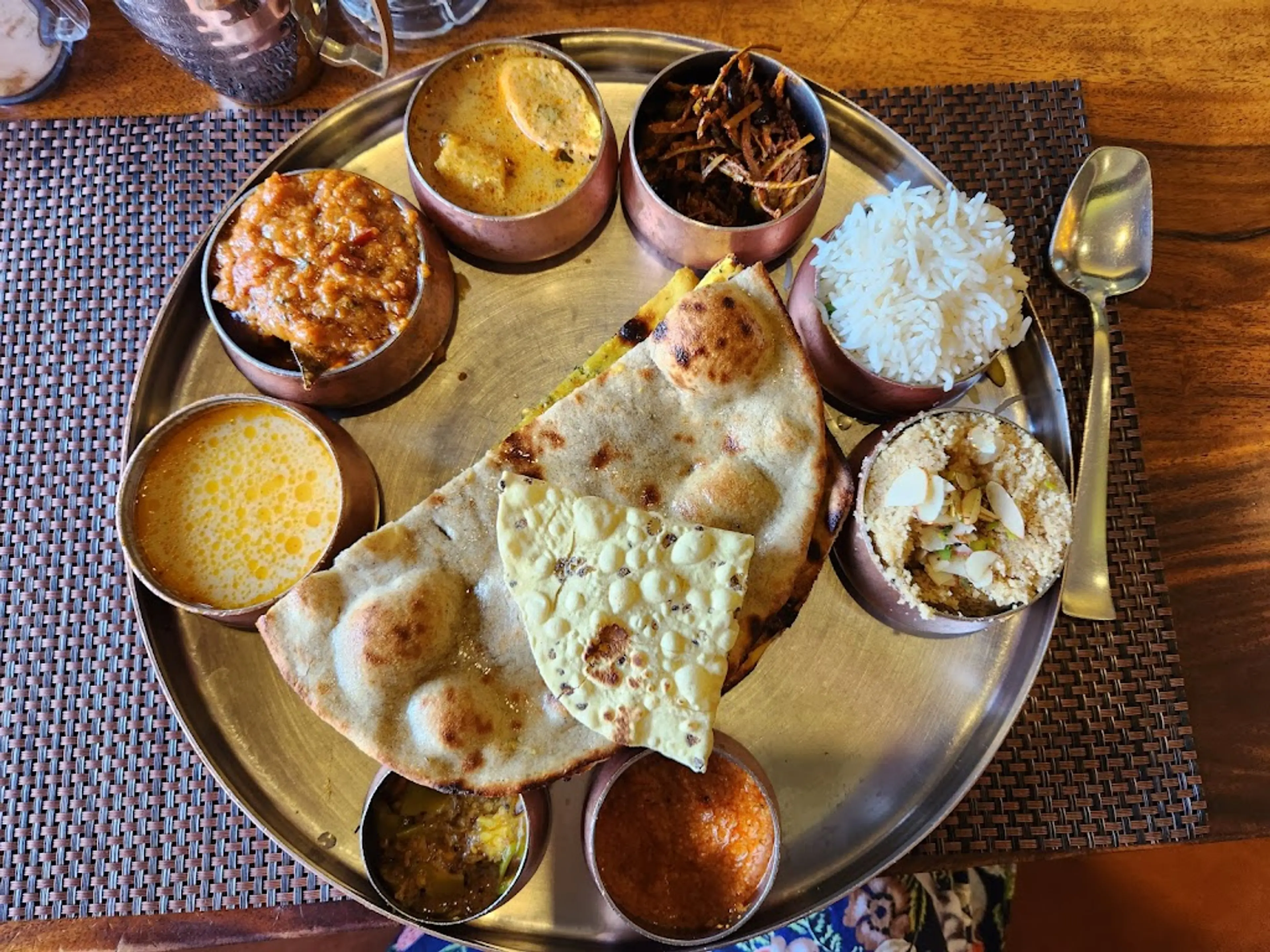 Traditional Rajasthani meal