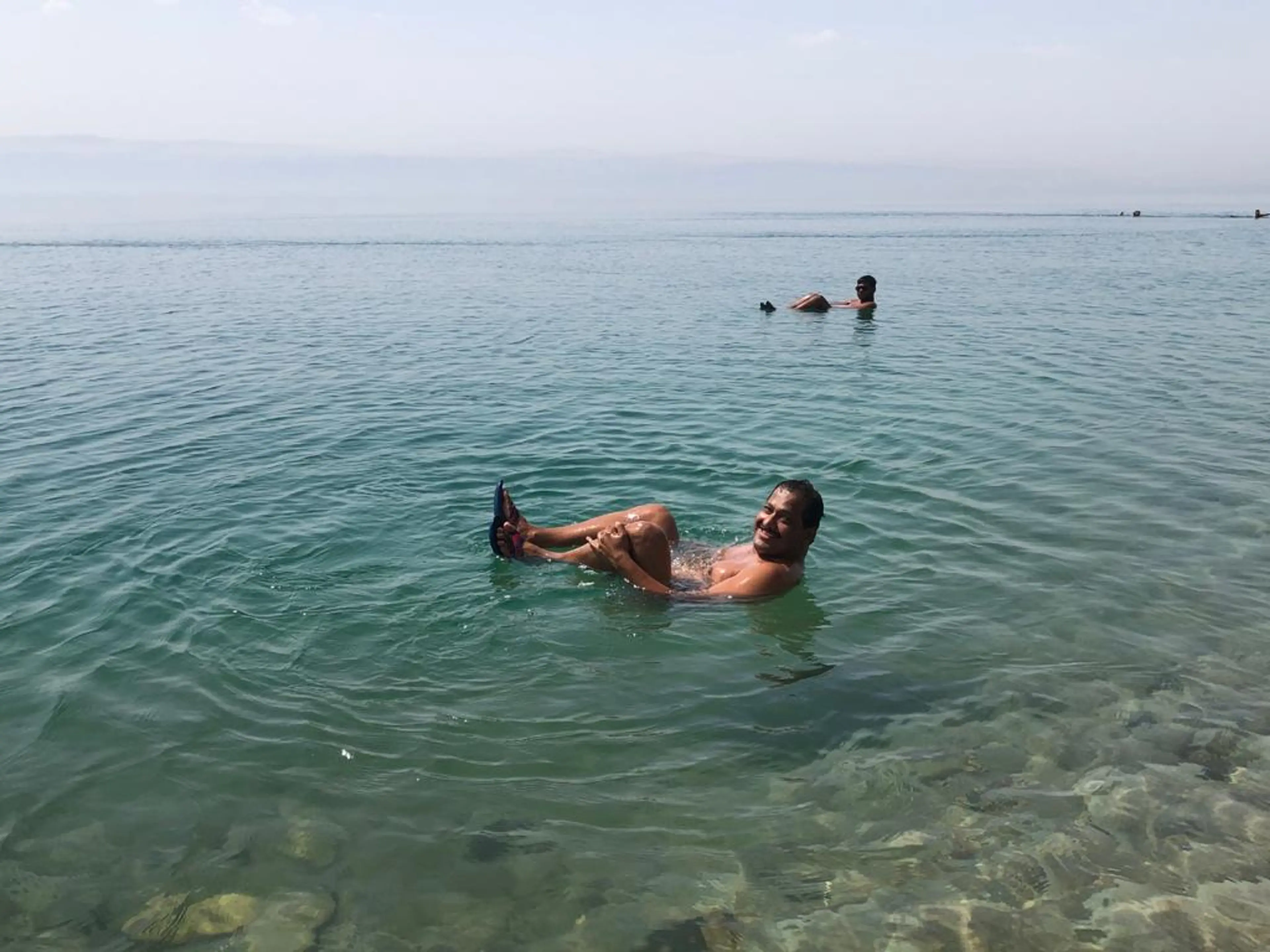 Swimming in the Dead Sea