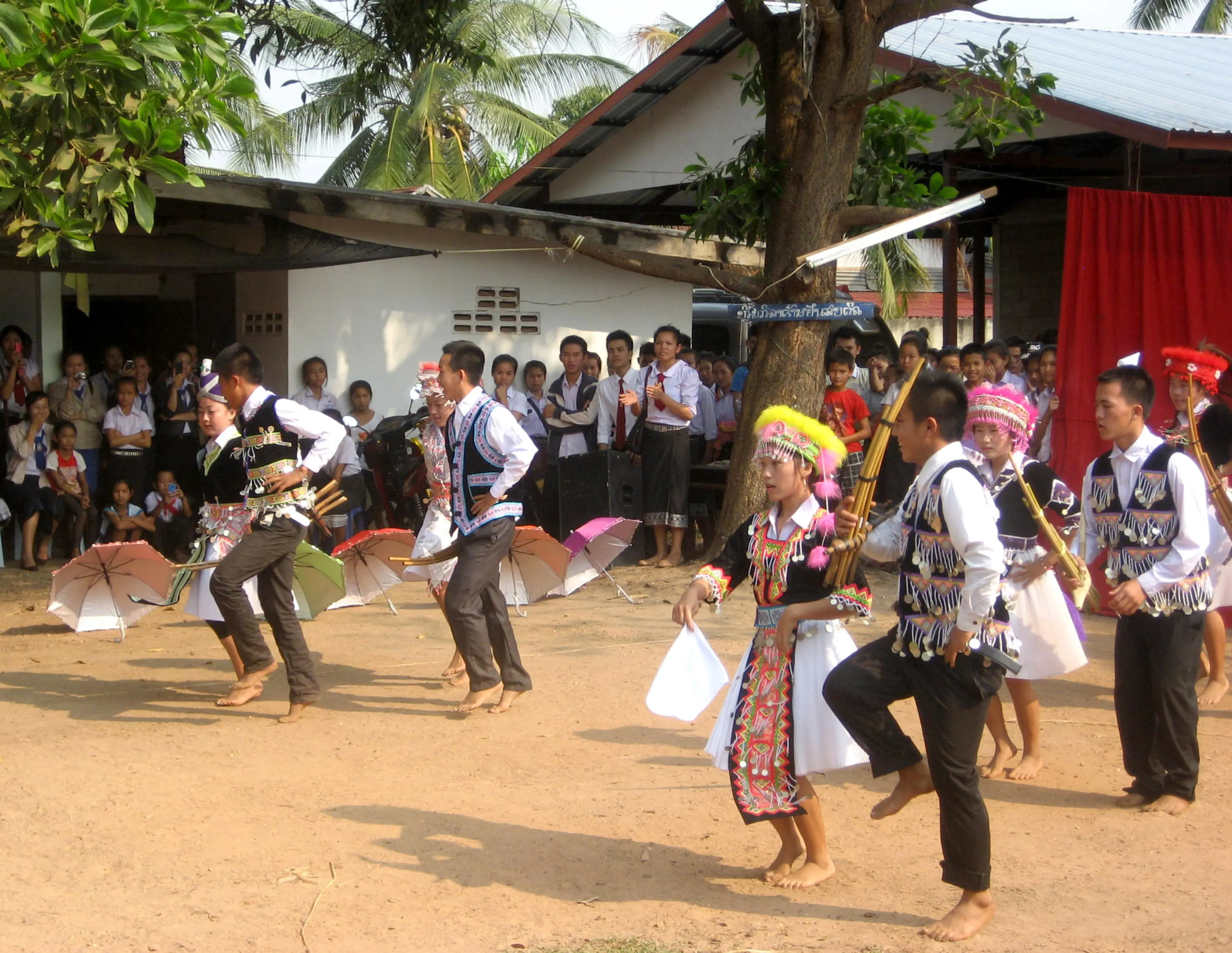 Traditional Laotian music performance