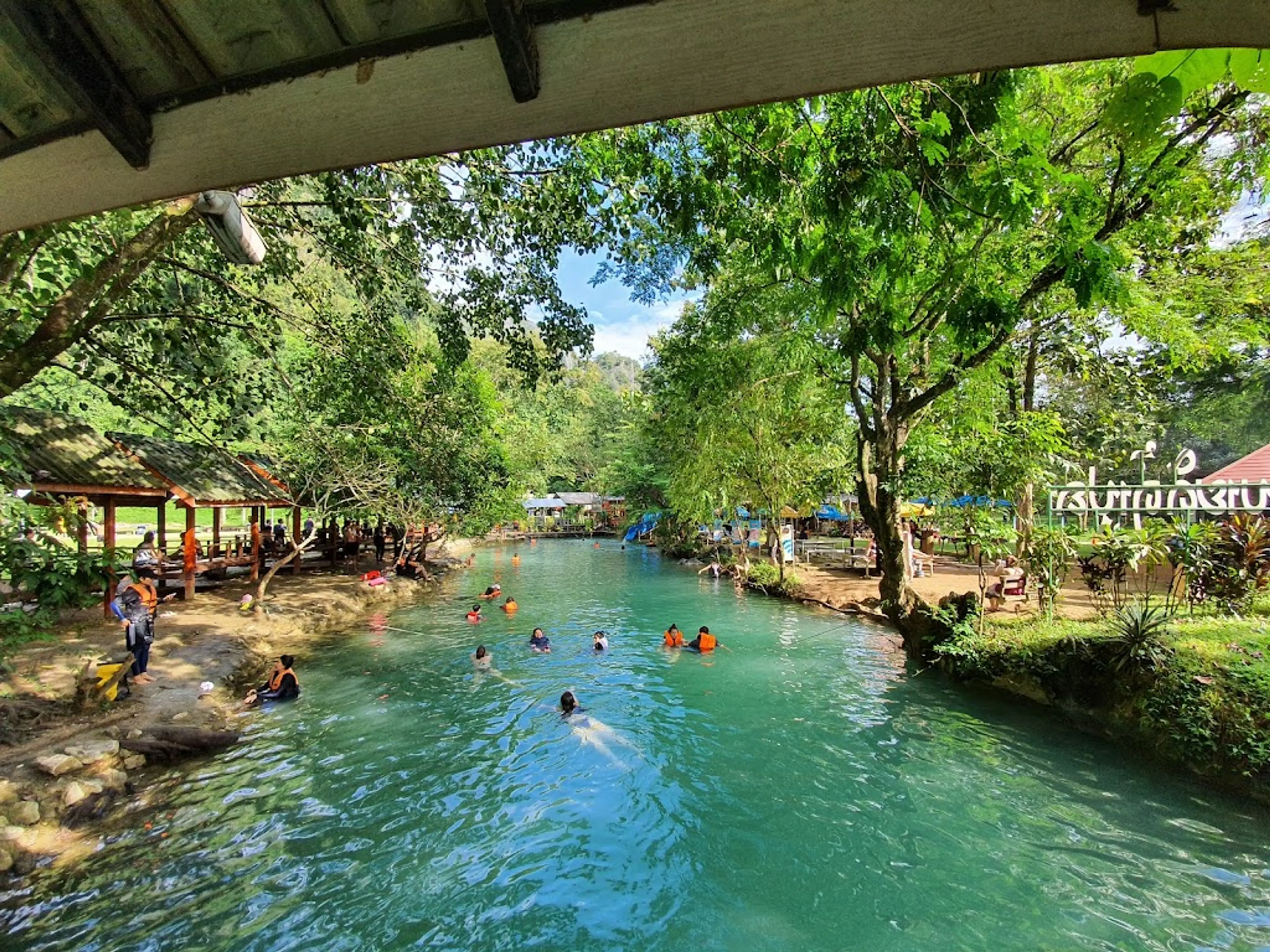 Tham Phu Kham Cave and Blue Lagoon