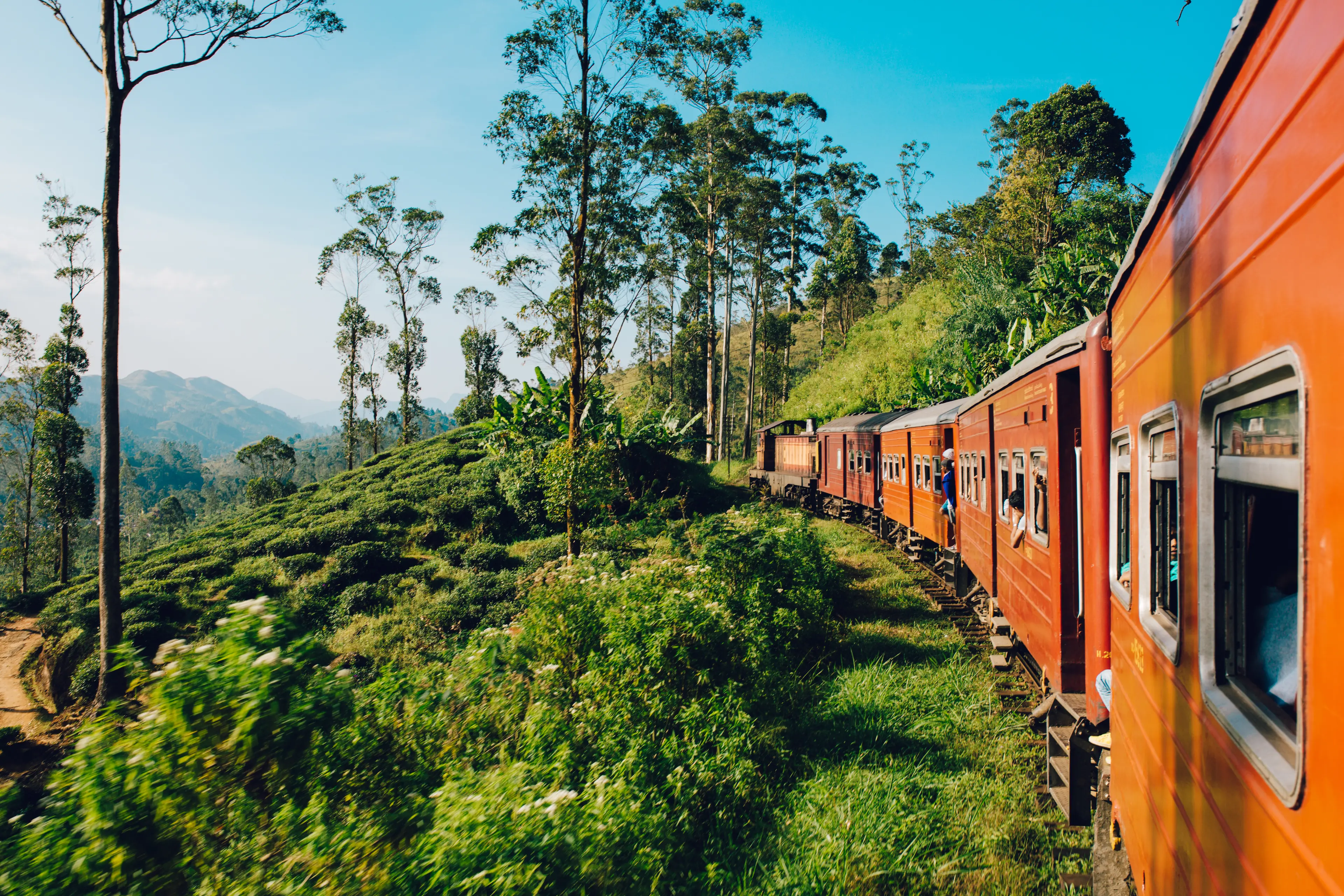 Scenic train ride to Kandy