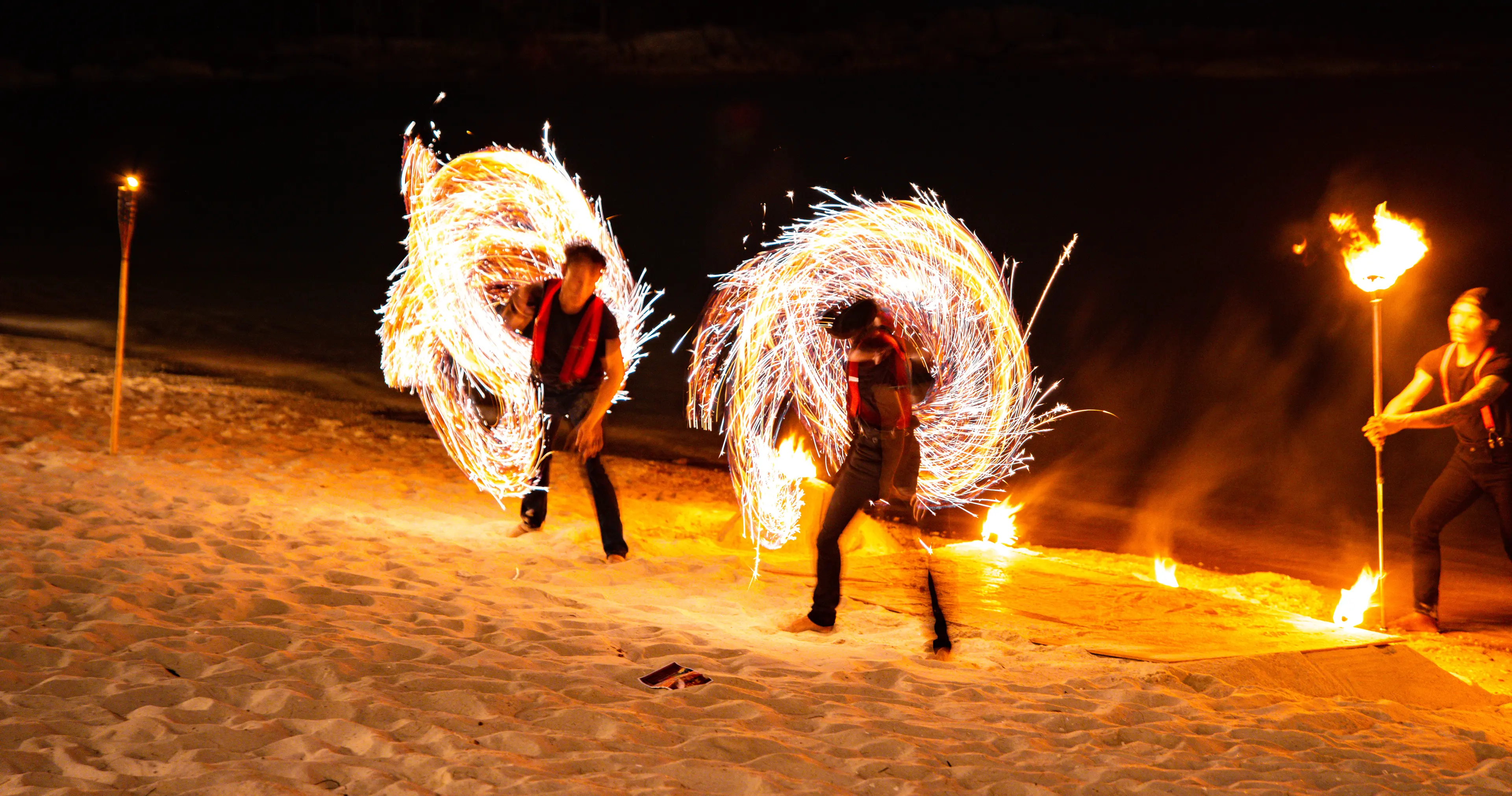 Fire Show at the Beach