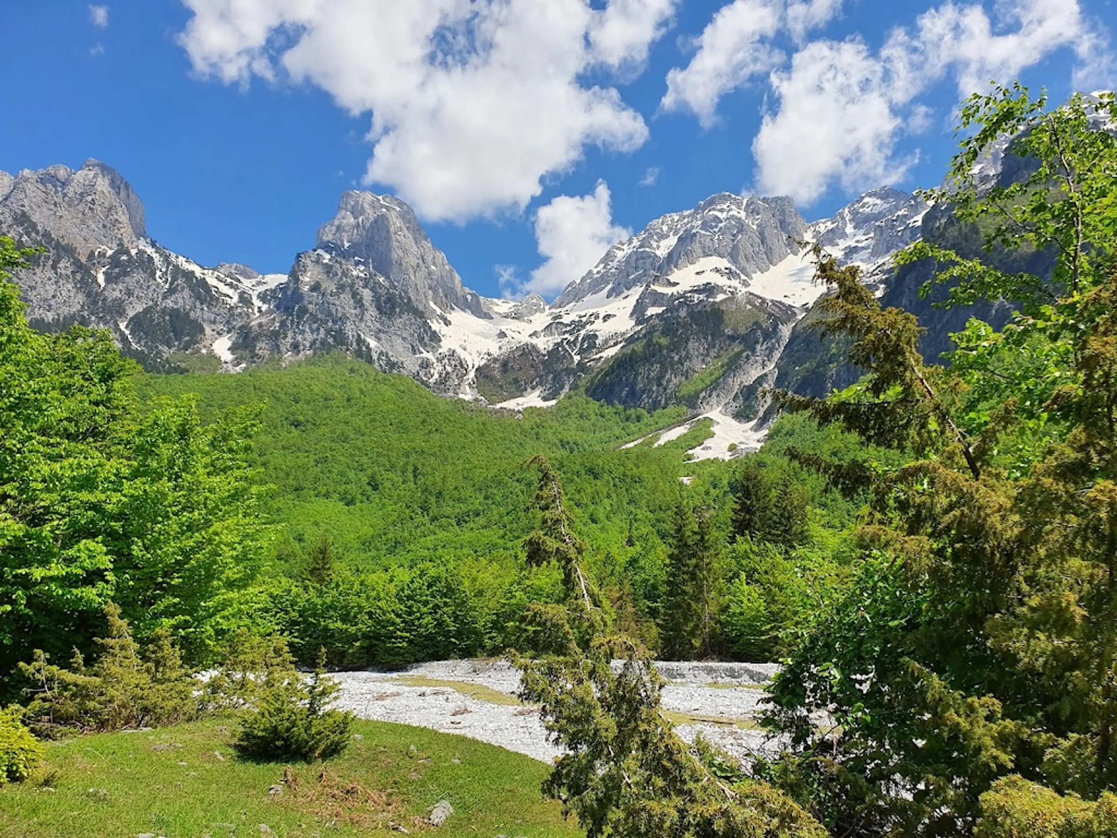Hiking in the nearby mountains