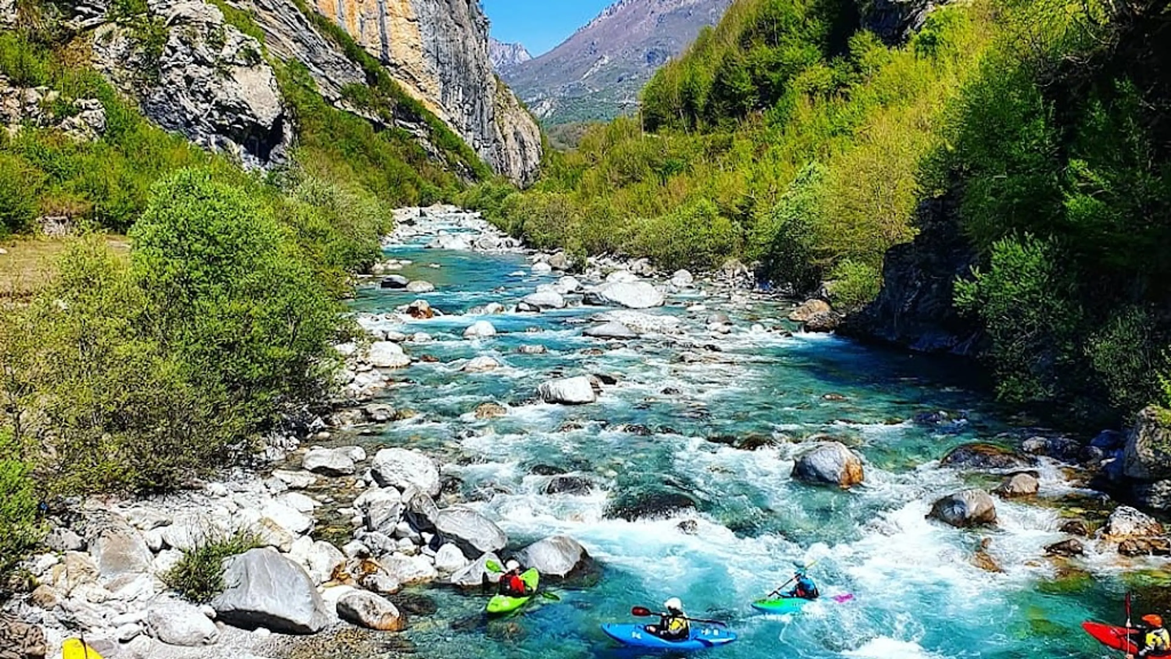 Kayaking or Rafting on Vjosa River