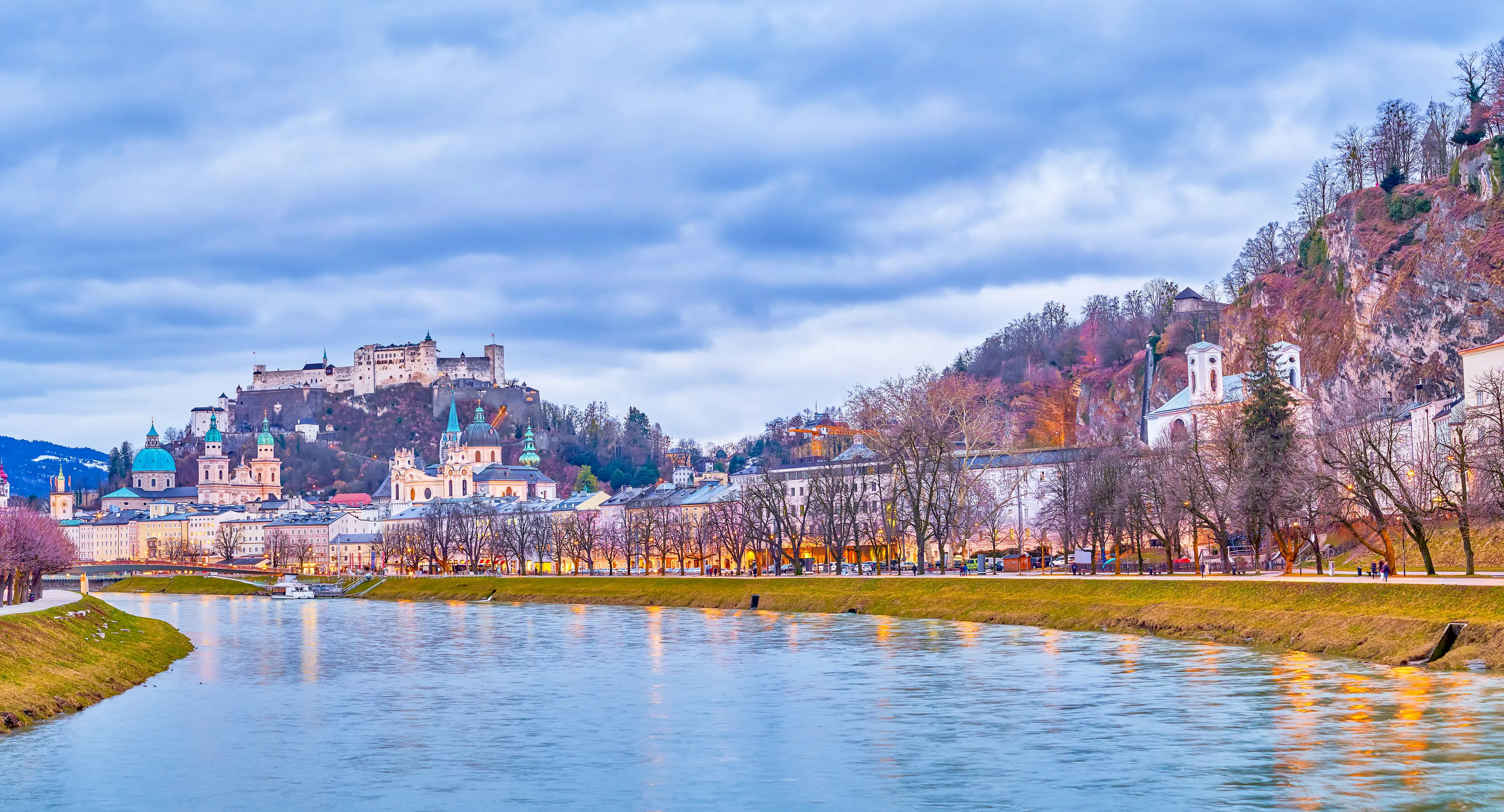 Stroll along the Salzach River