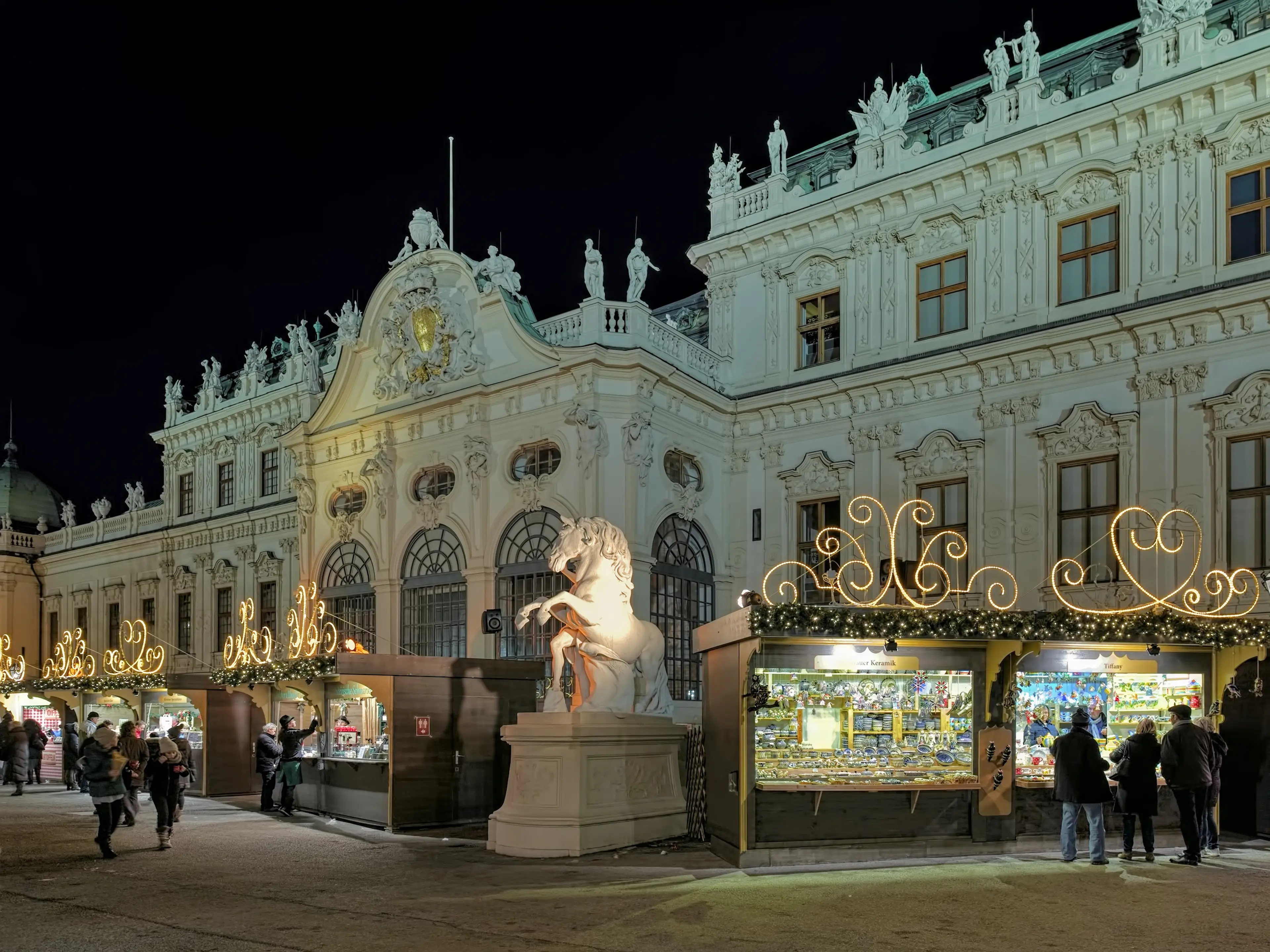 Christmas Village on the Belvedere Palace
