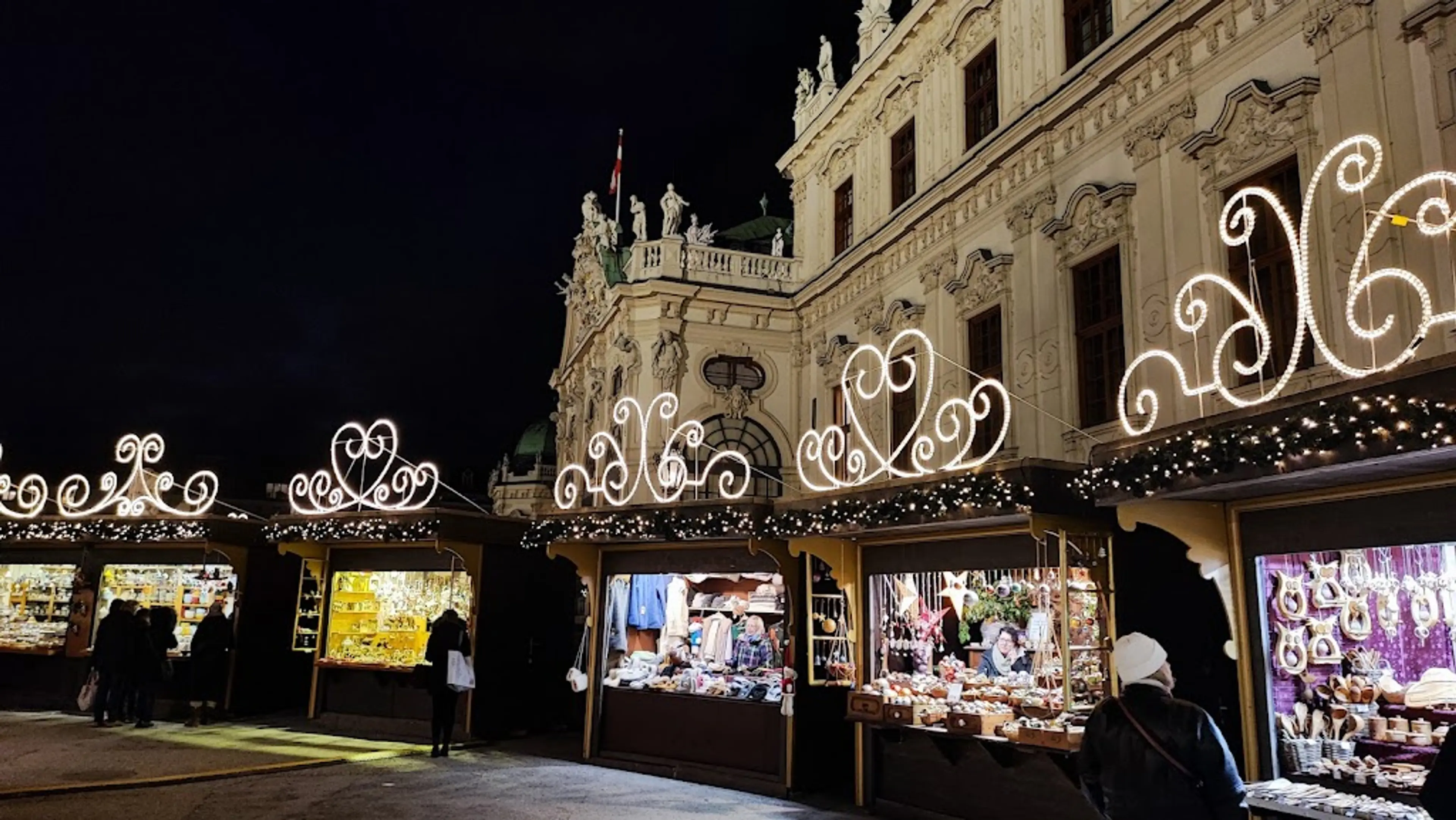 Christmas Village on the Belvedere Palace