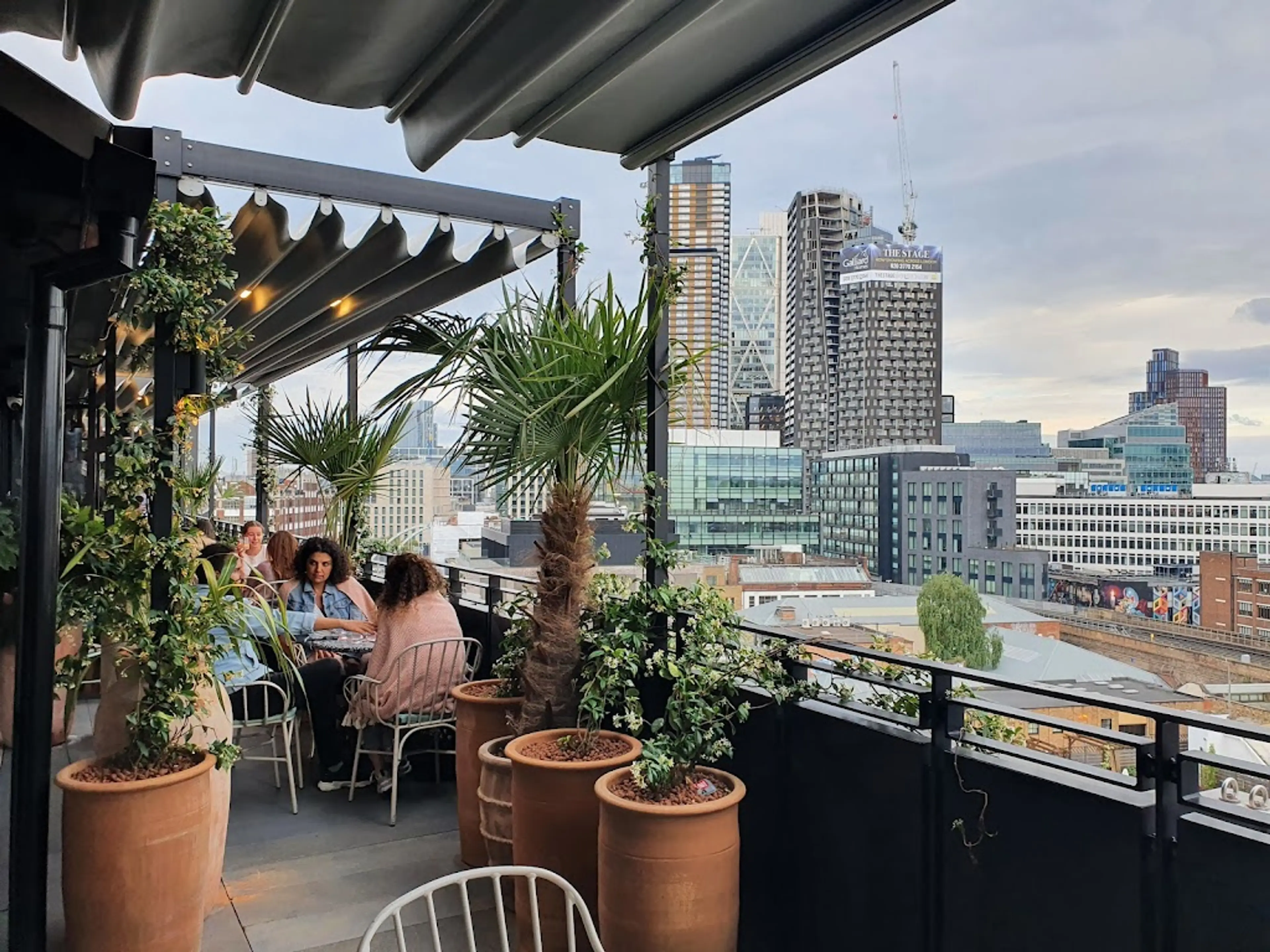 Rooftop bar in Shoreditch