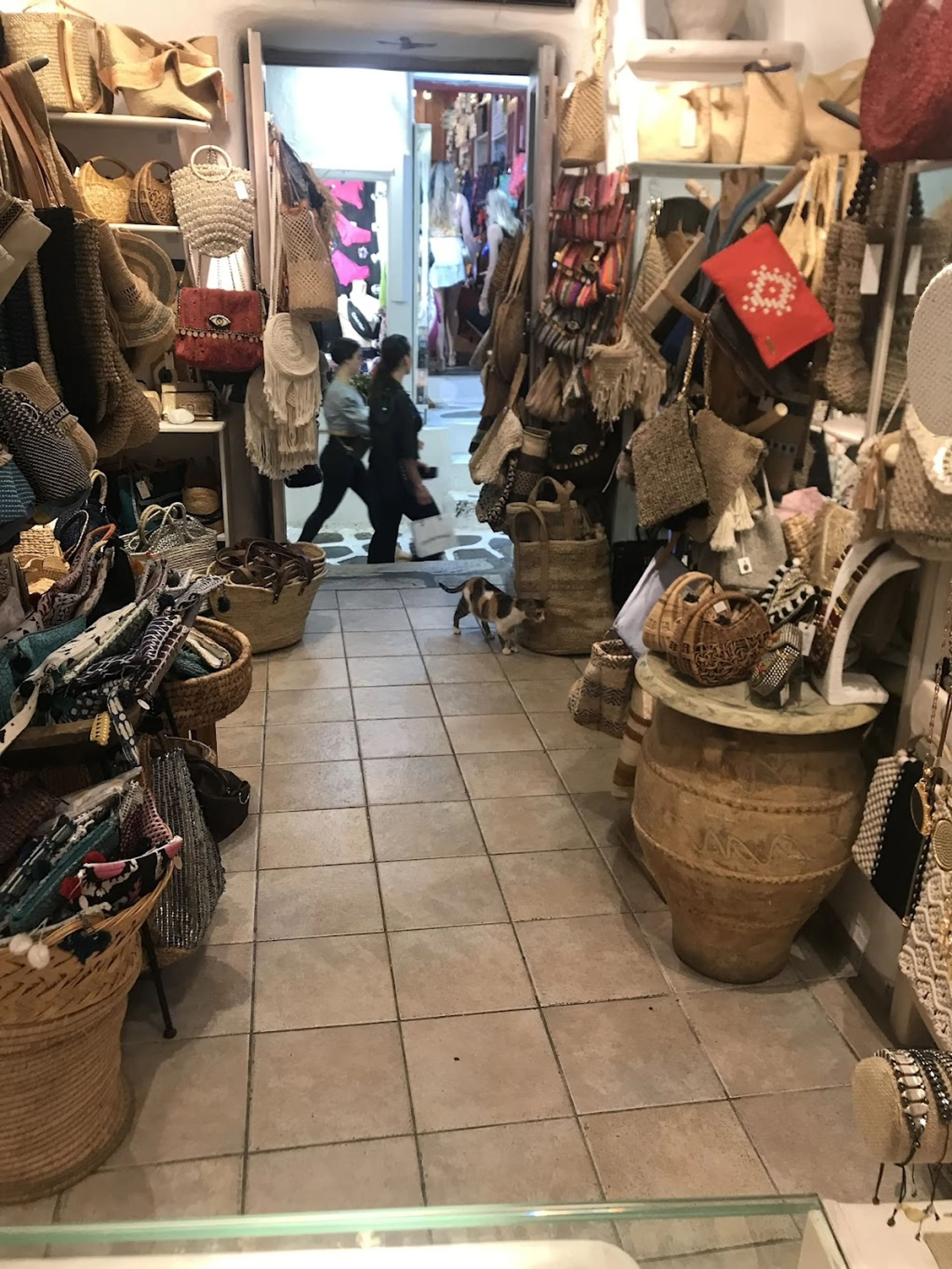 Local shops and boutiques in Mykonos Town