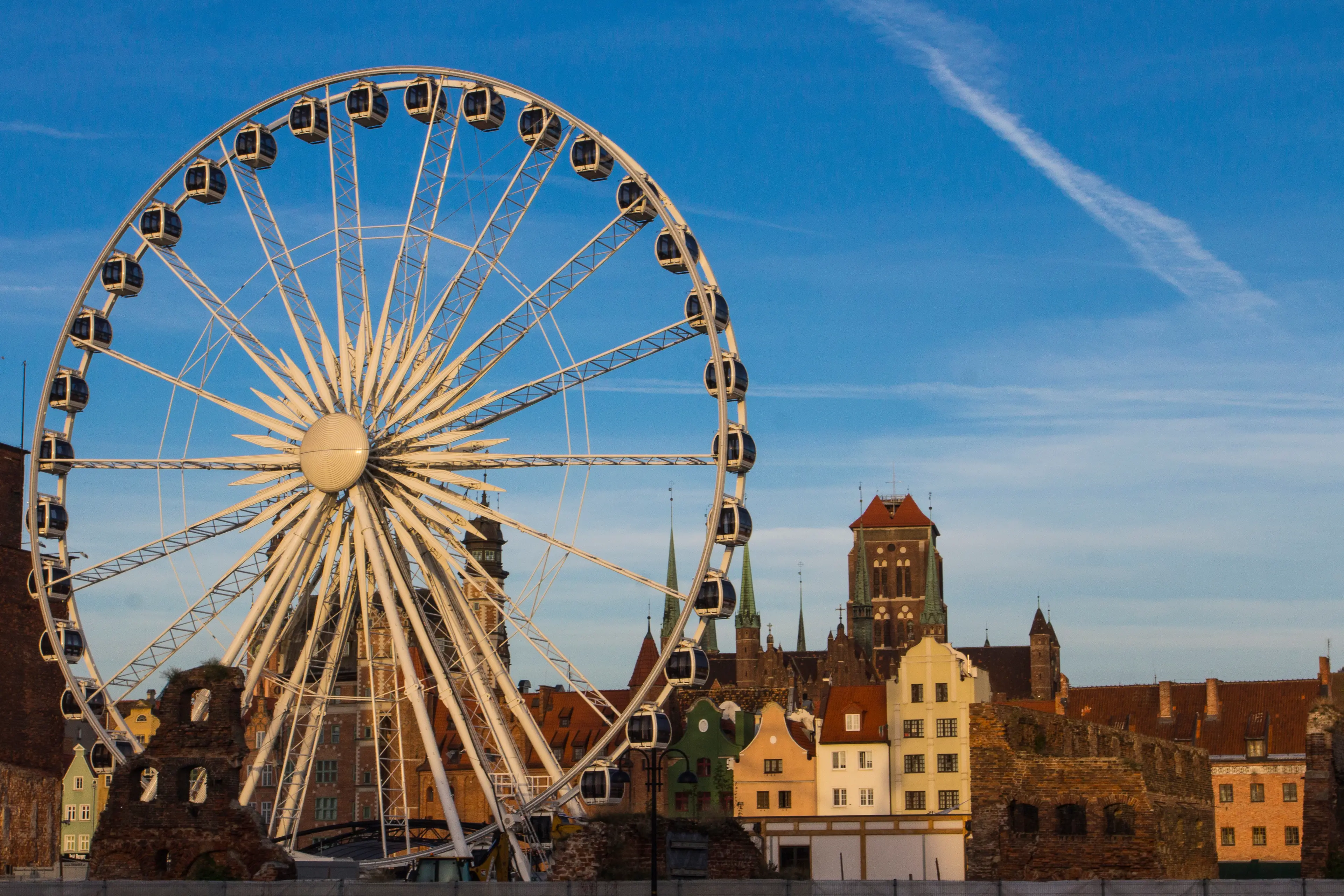 Amber Sky Ferris Wheel