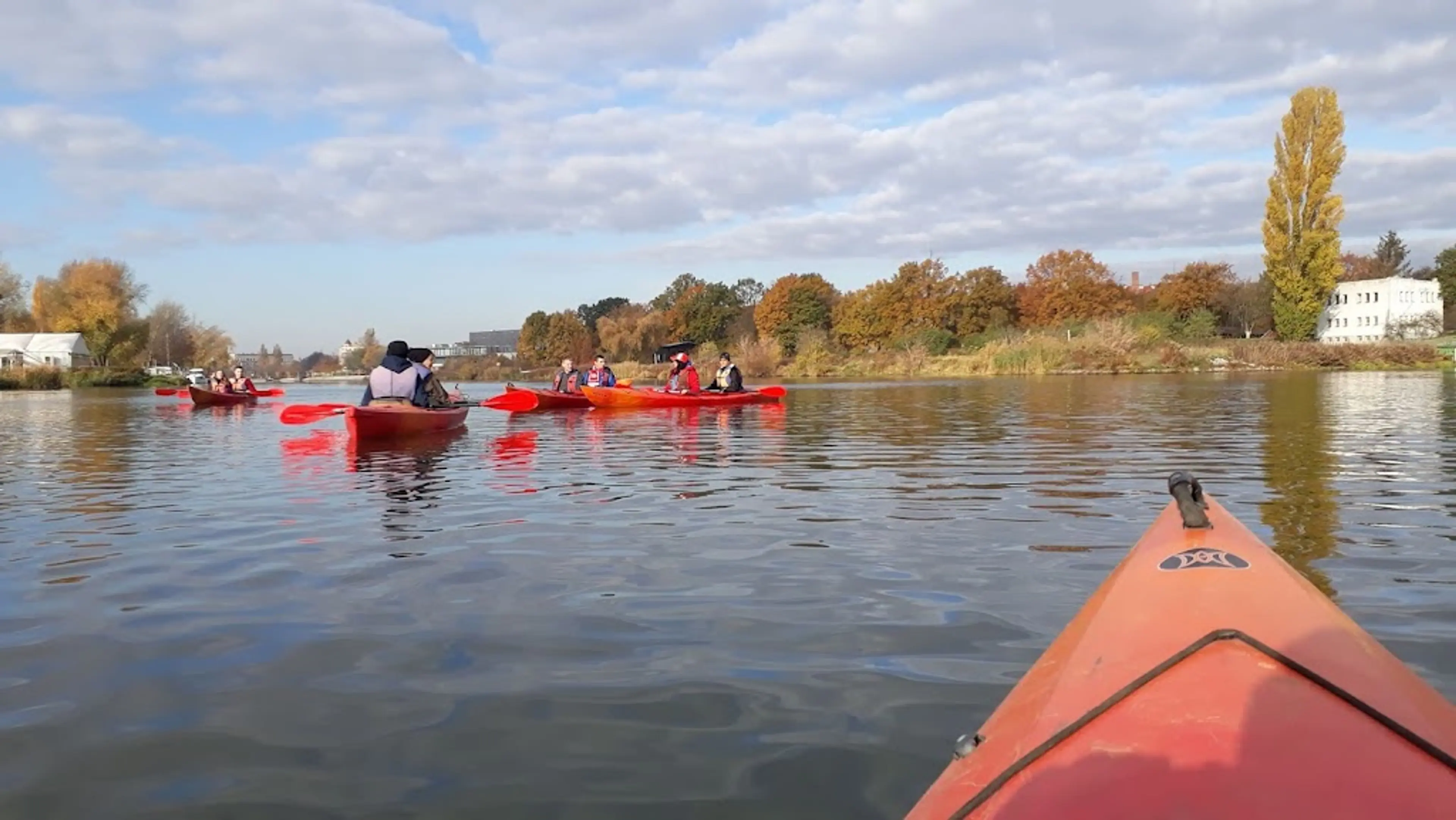 Kayak tour on the Oder River