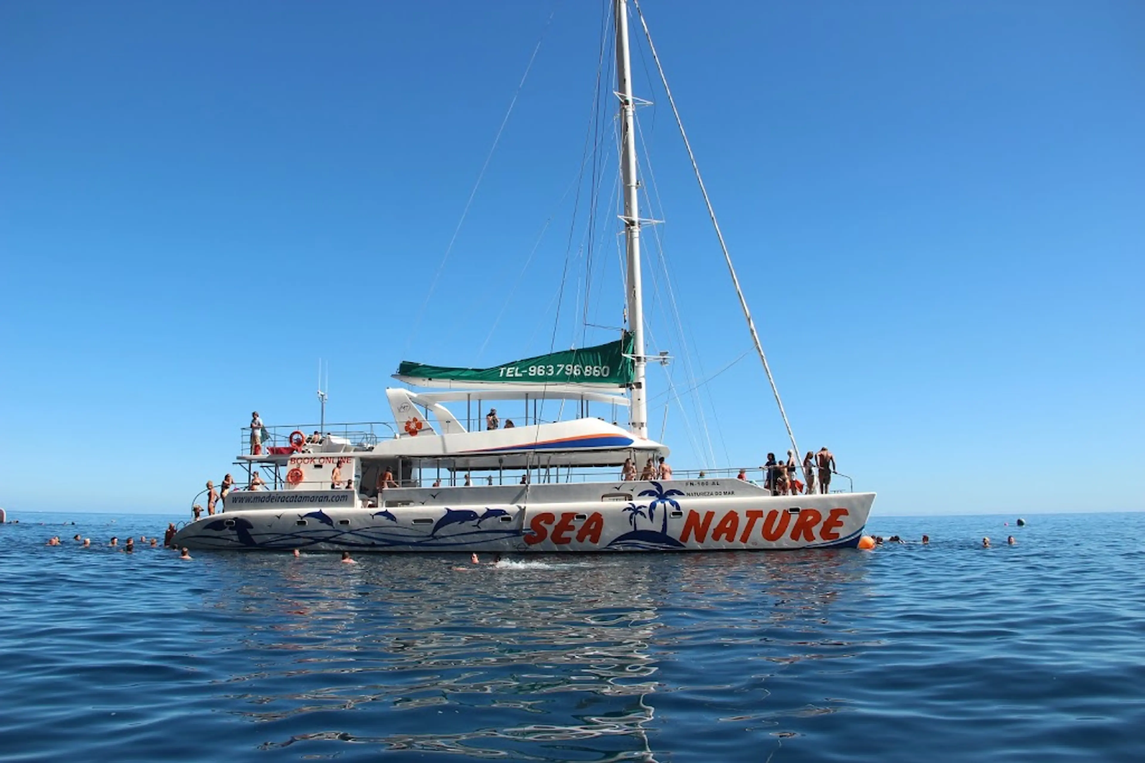 Night-time catamaran cruise