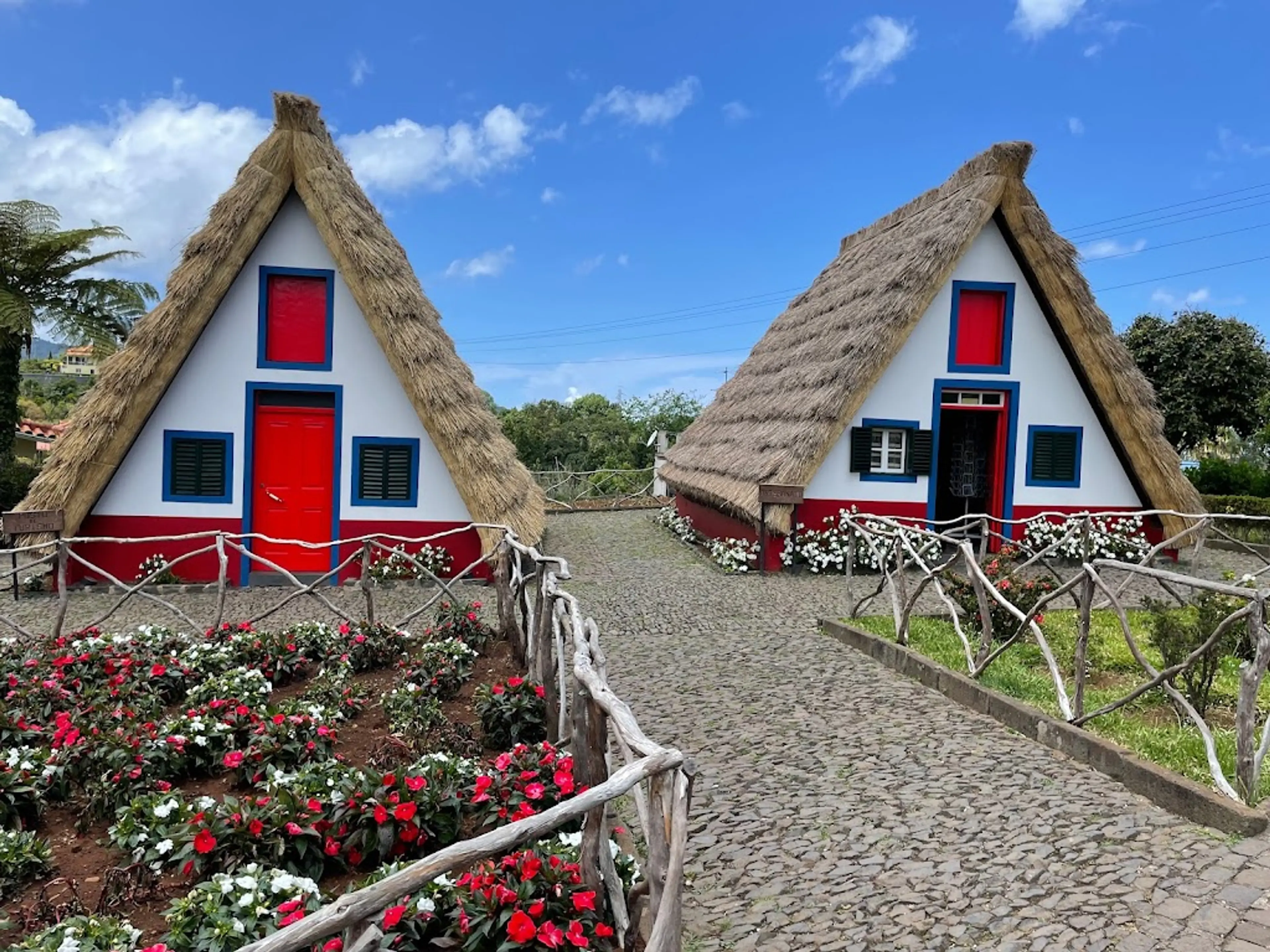 Thatched houses in Santana