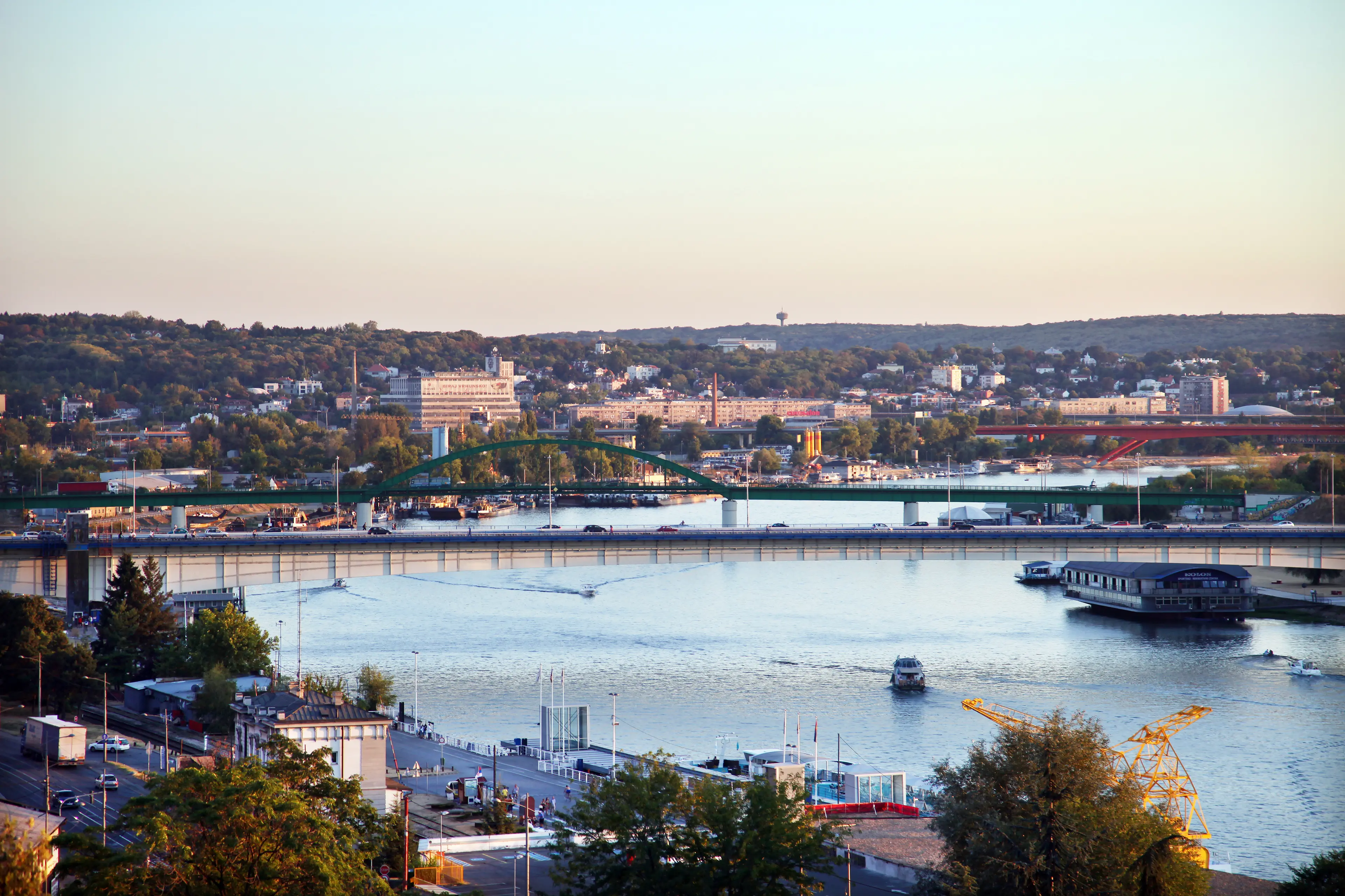 Boat tour along the Danube and Sava rivers
