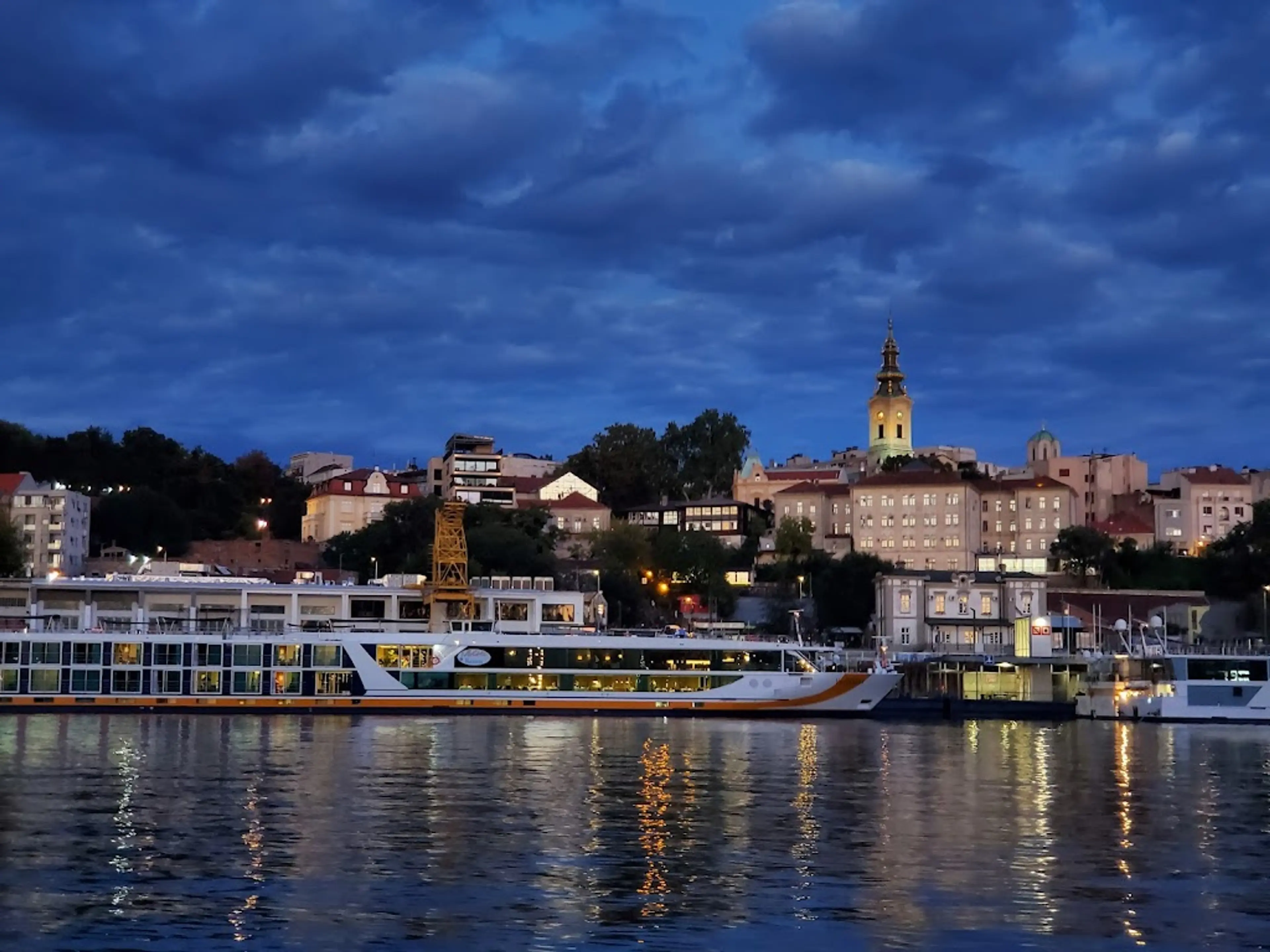 Boat tour along the Danube and Sava rivers