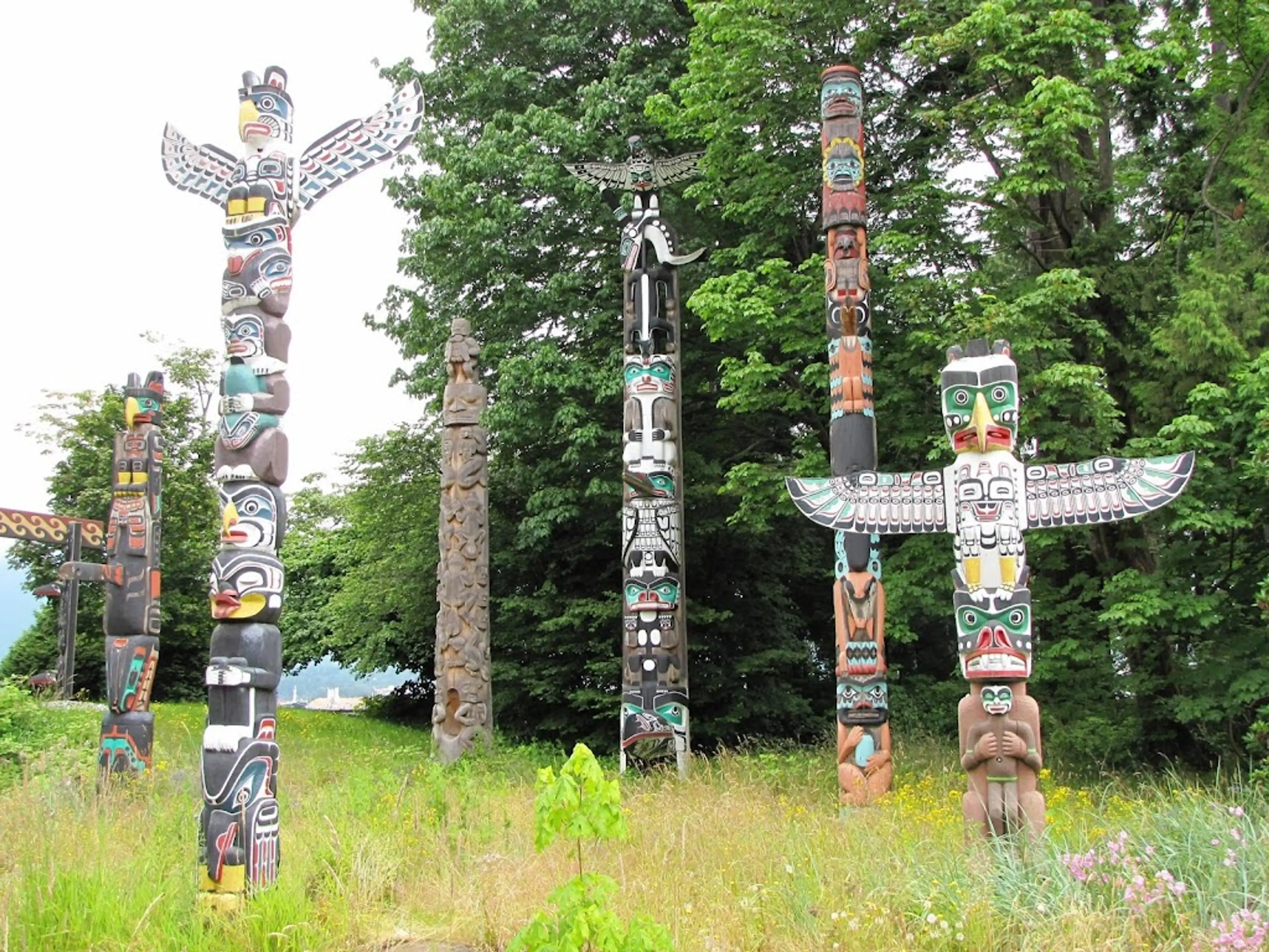 Totem Poles in Stanley Park