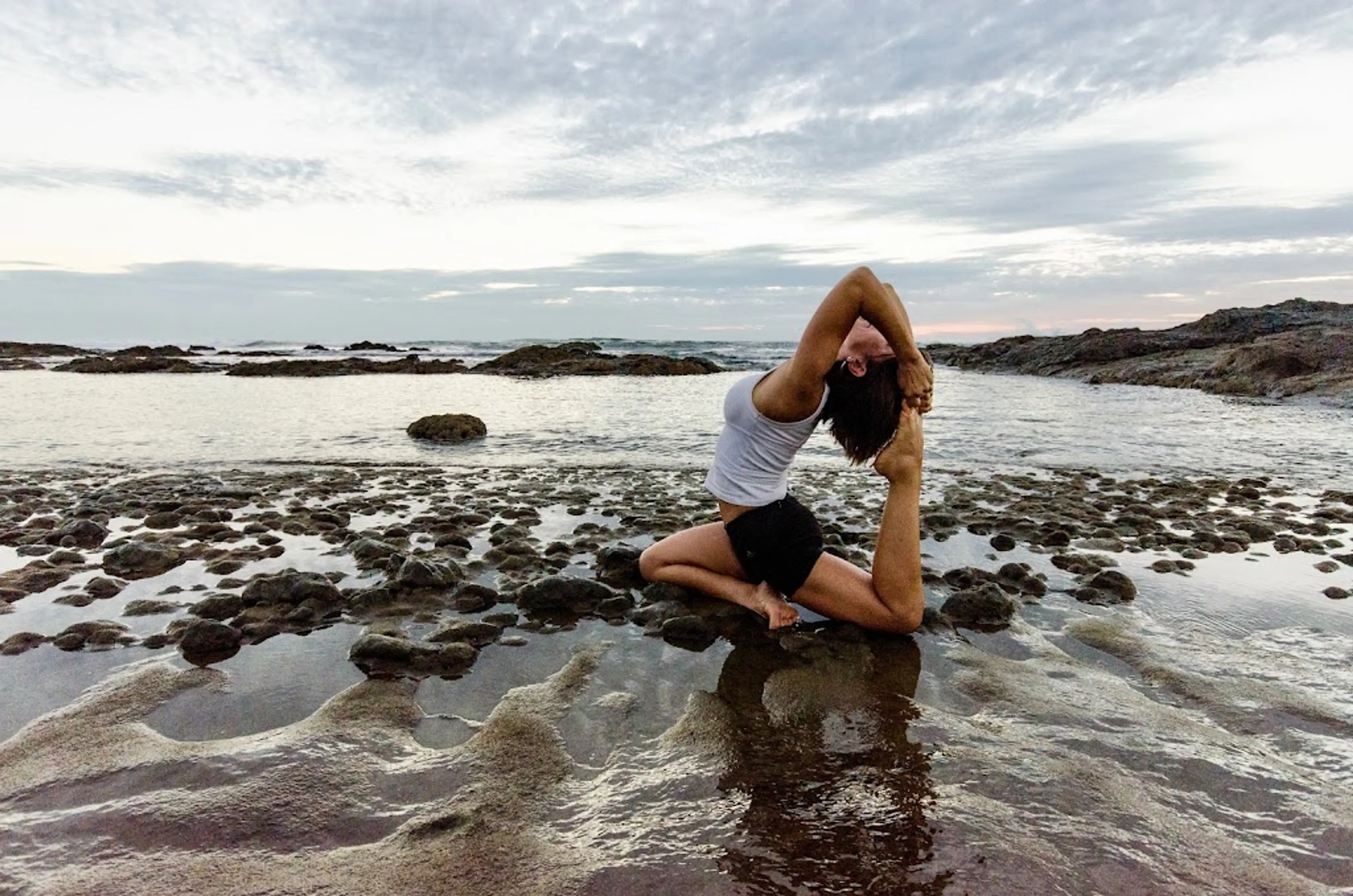 Yoga on the beach