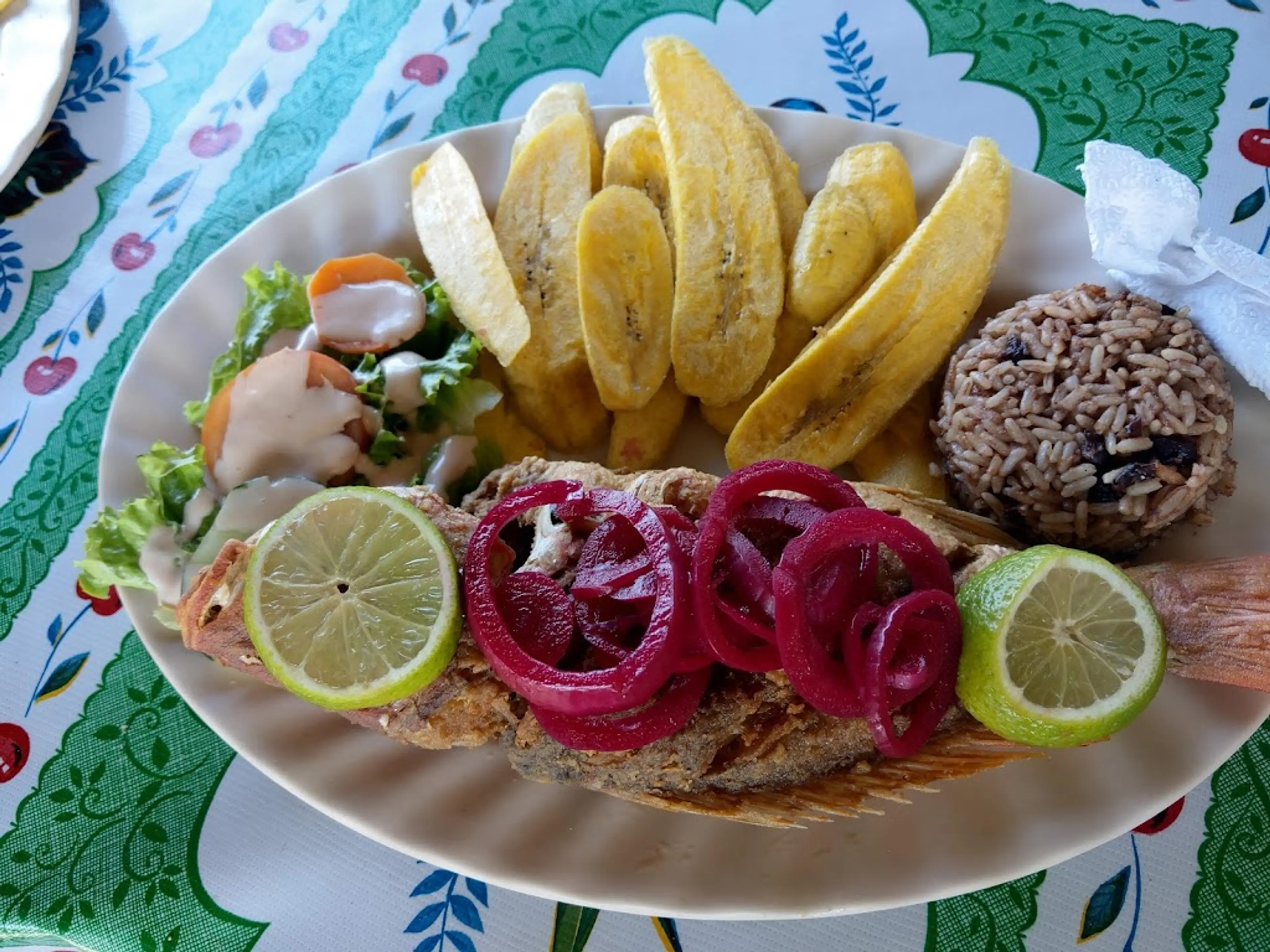 Traditional Garifuna meal