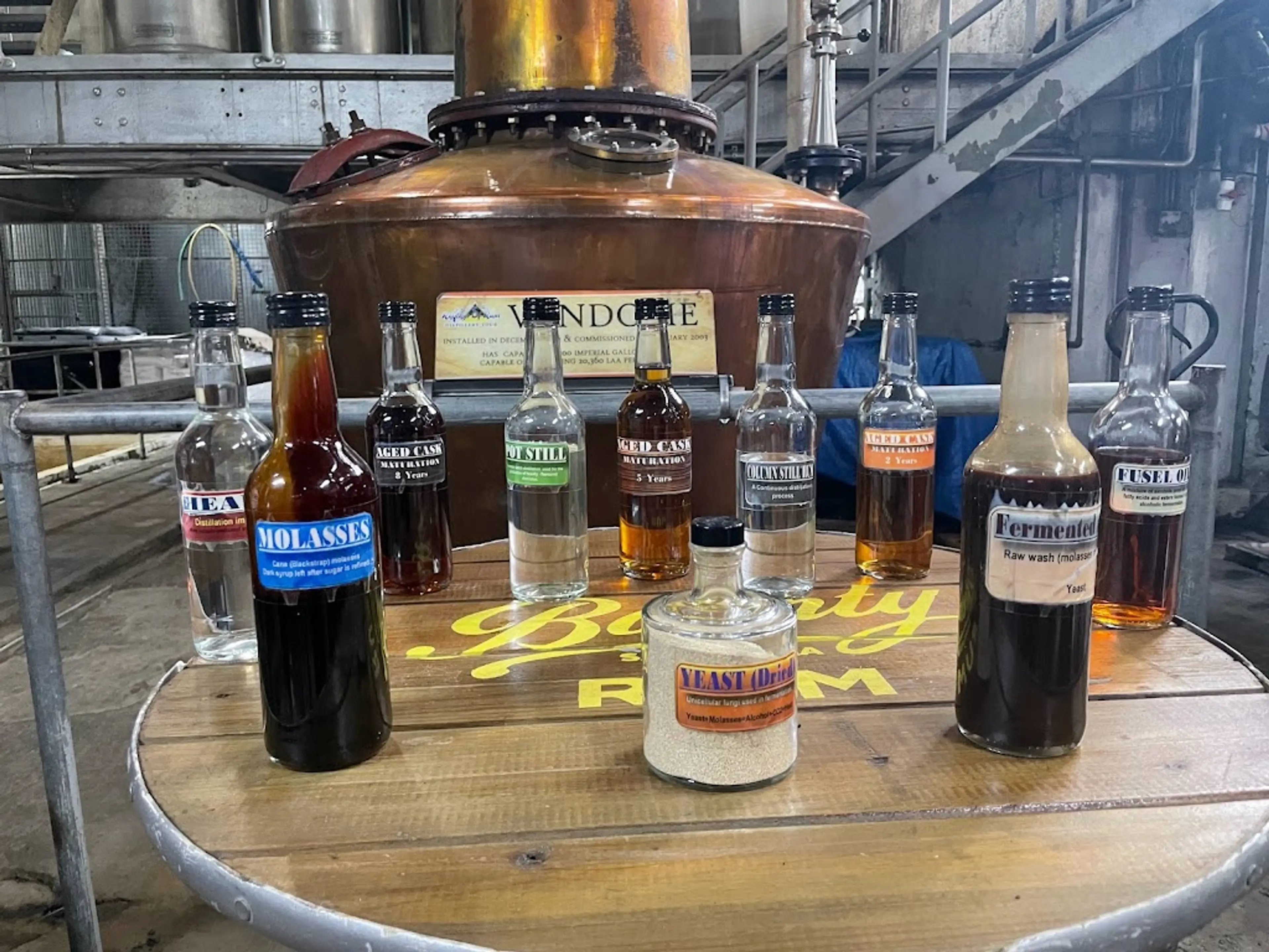 Local rum distillery
