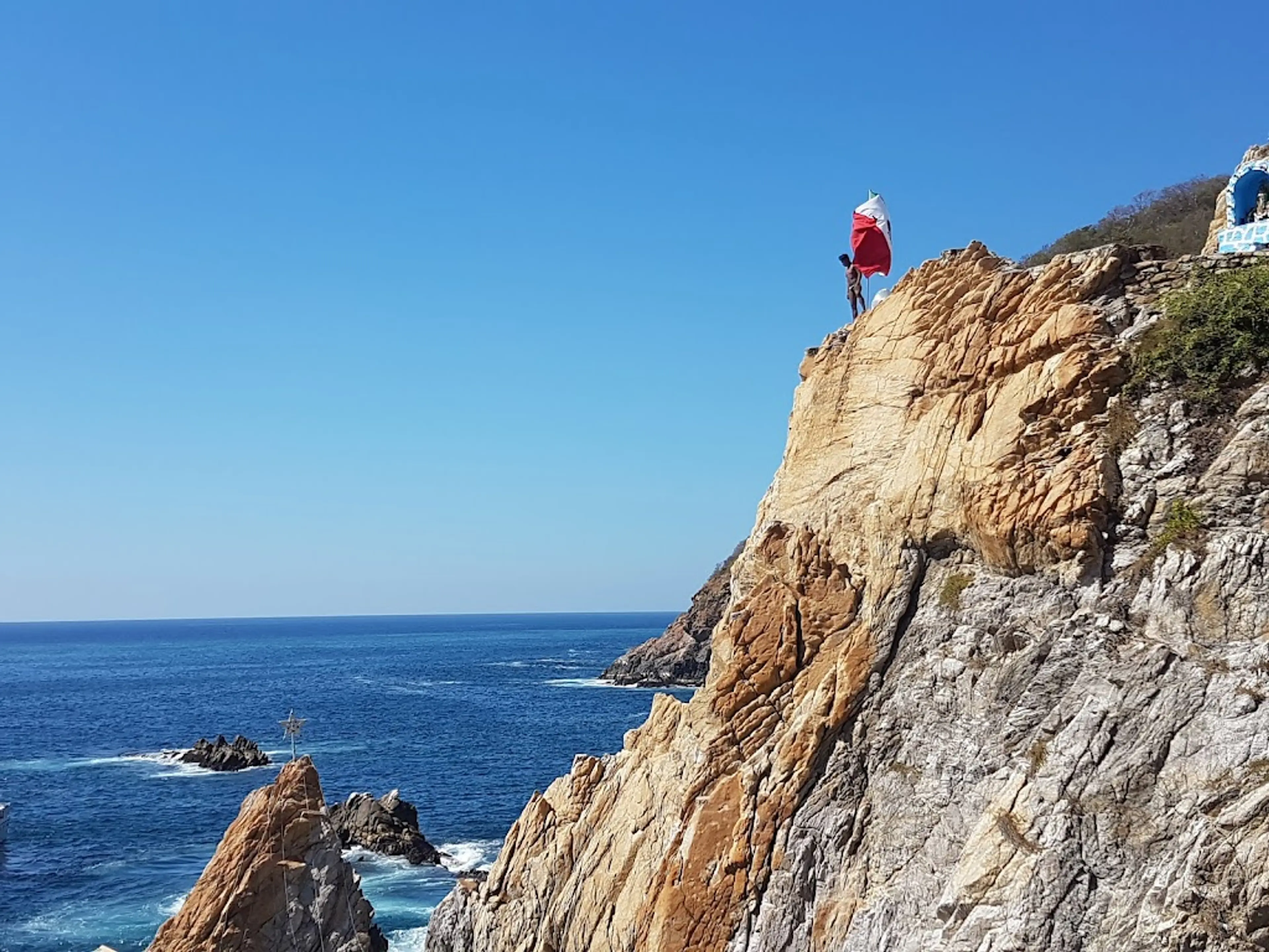 La Quebrada cliffs