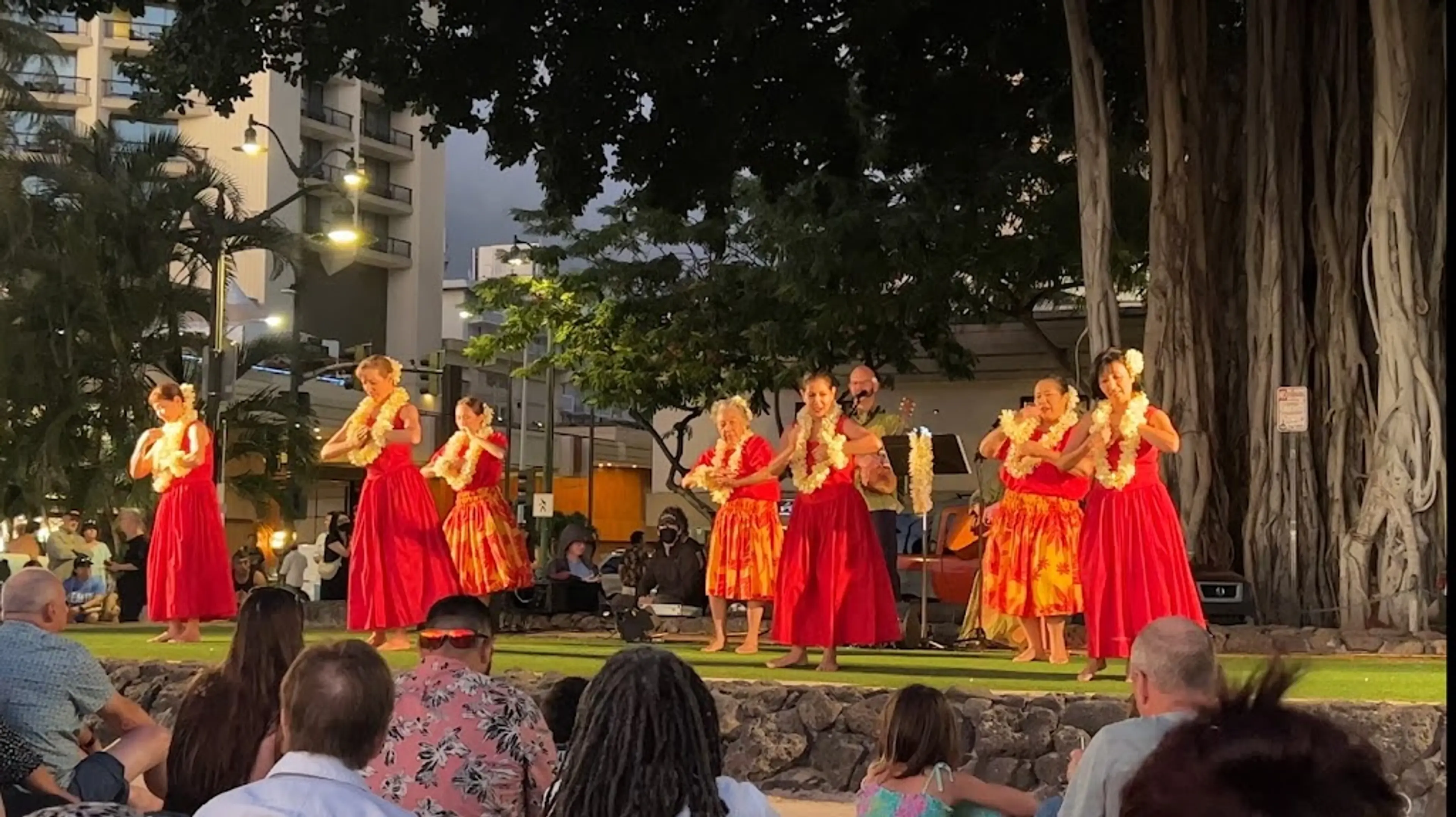 Live hula performance
