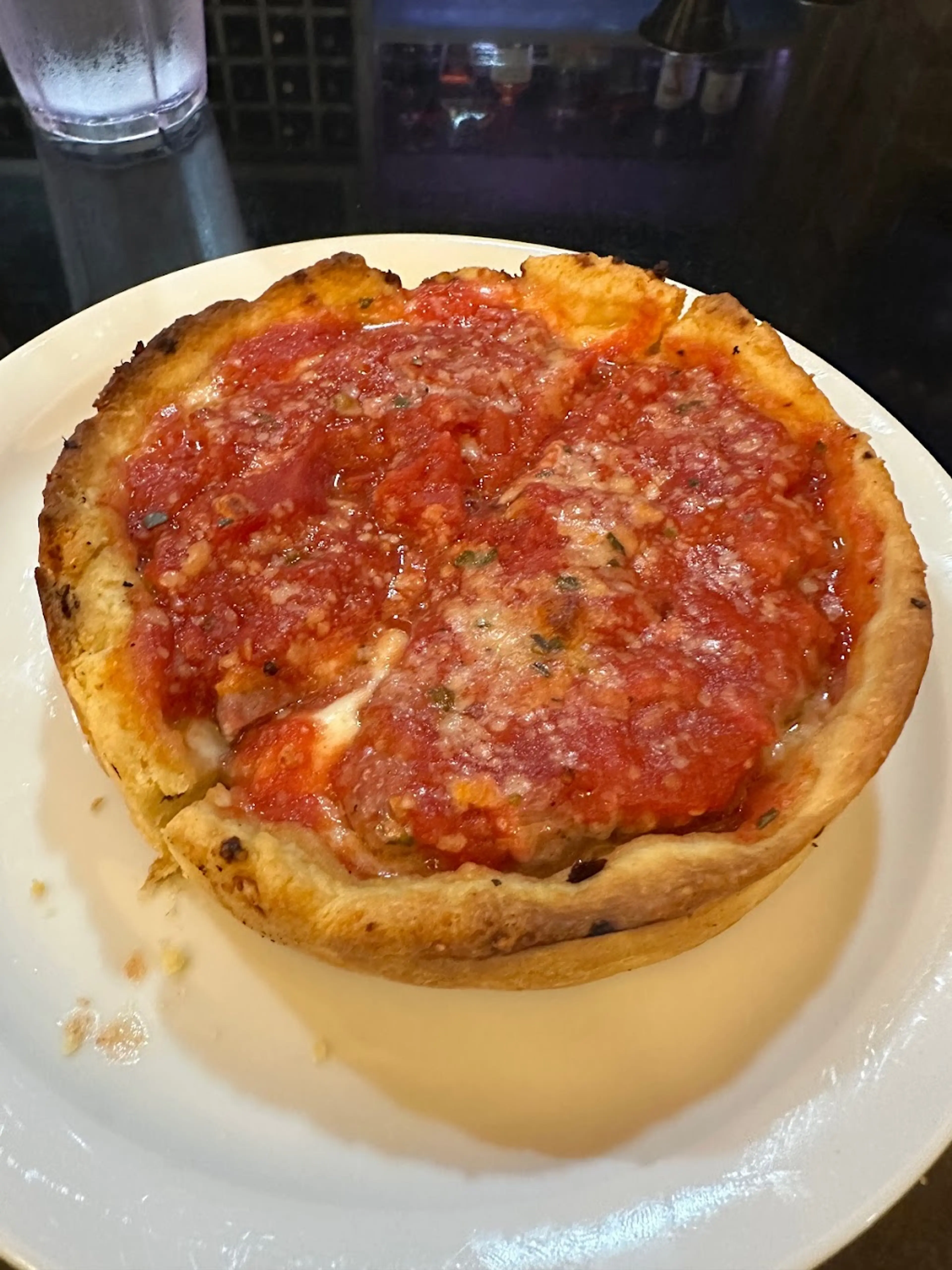 Deep-dish pizza