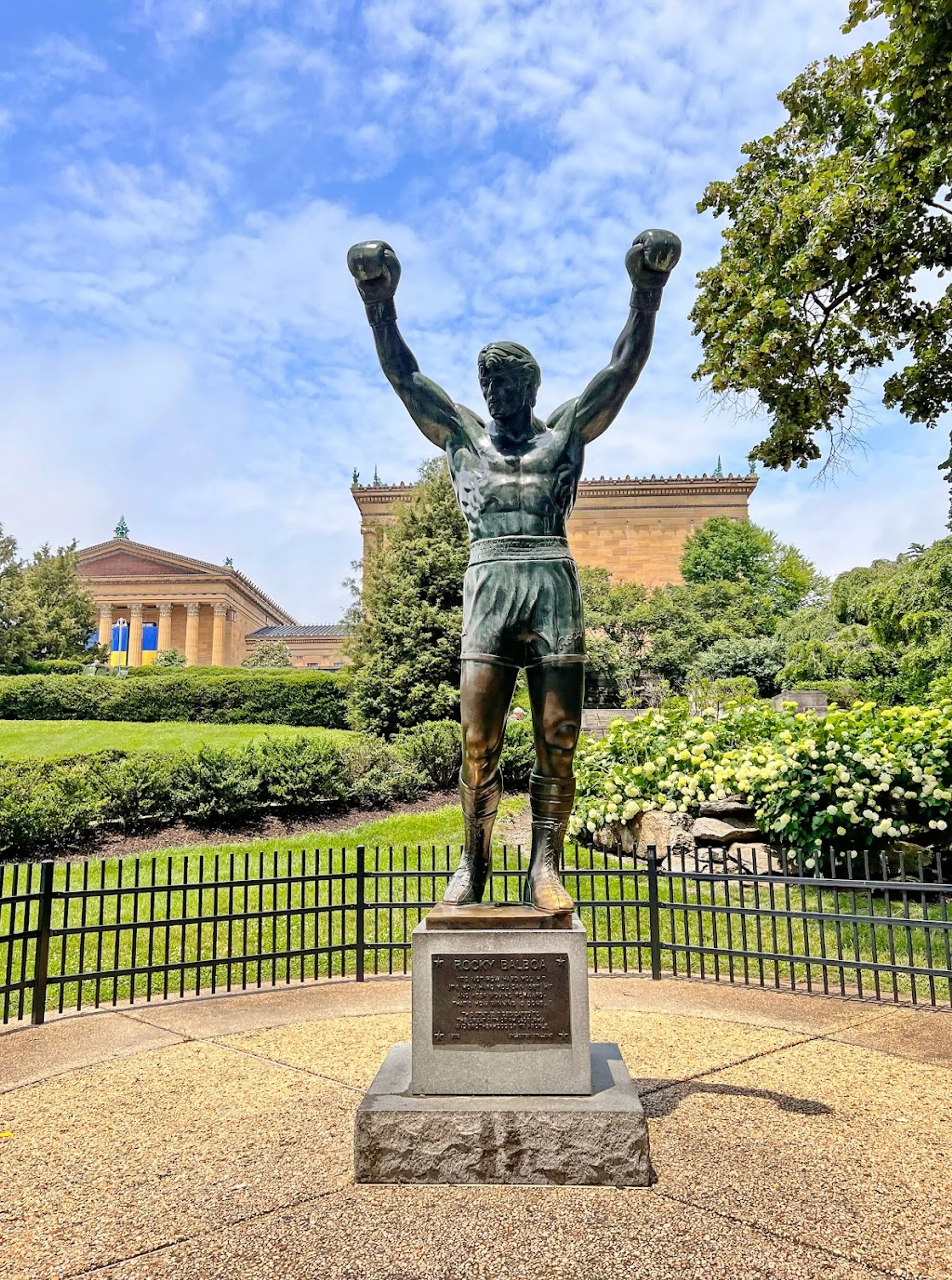 Rocky statue