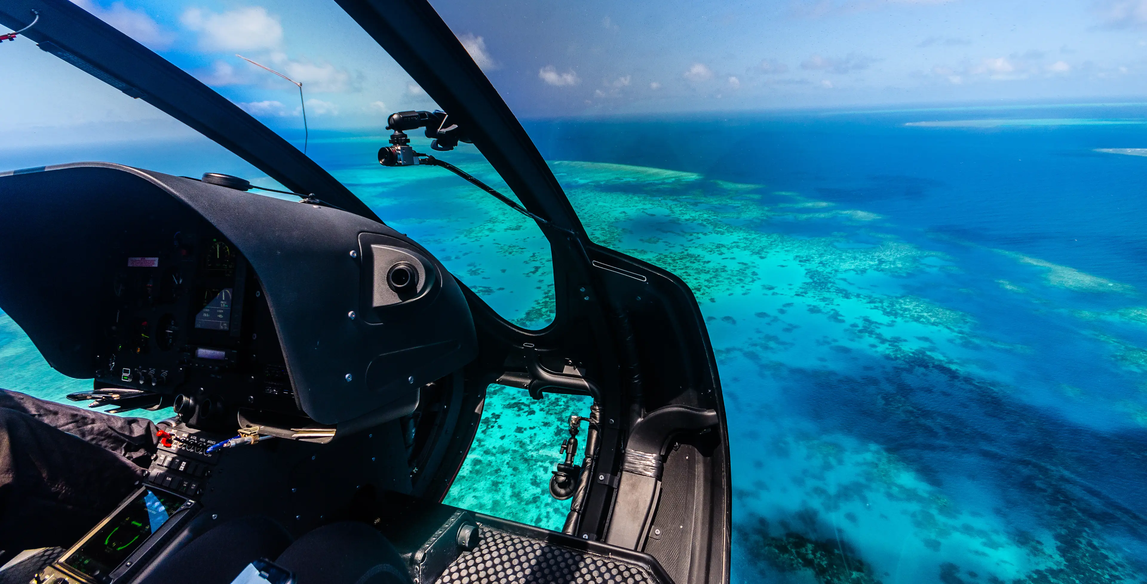 Scenic helicopter ride over the Great Barrier Reef