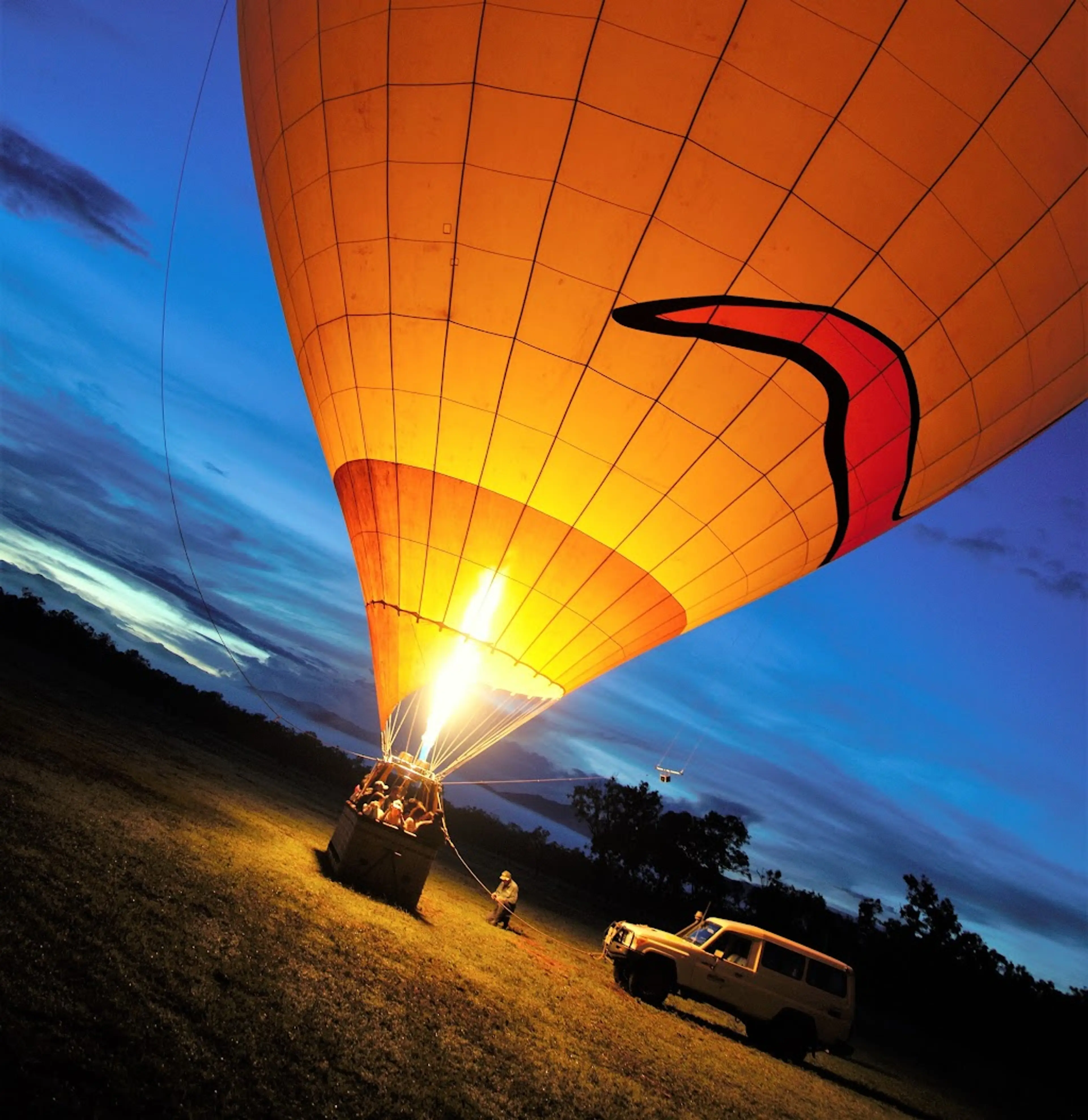 Hot air balloon ride