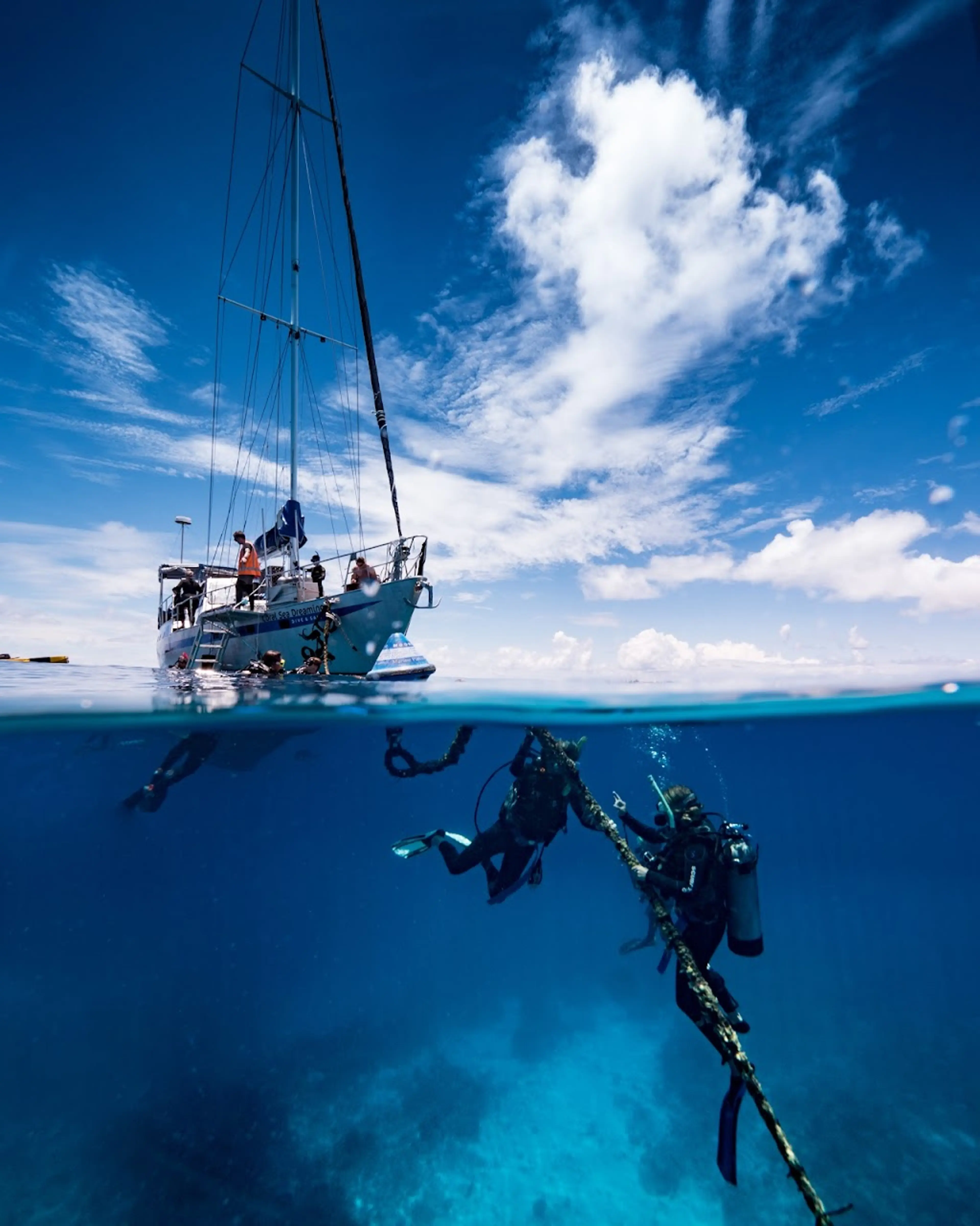 Sailing on the Coral Sea