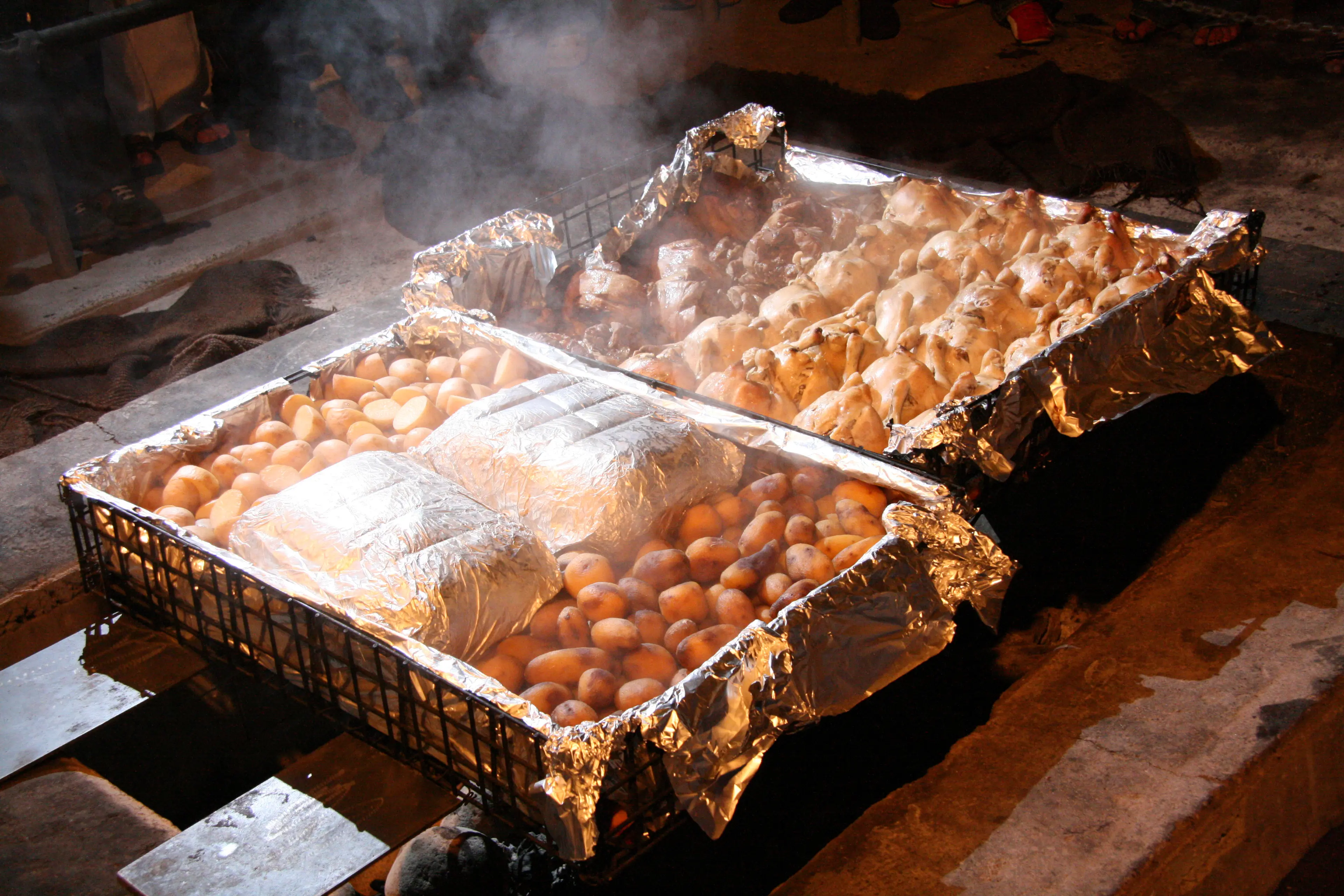 Maori 'Hangi' feast