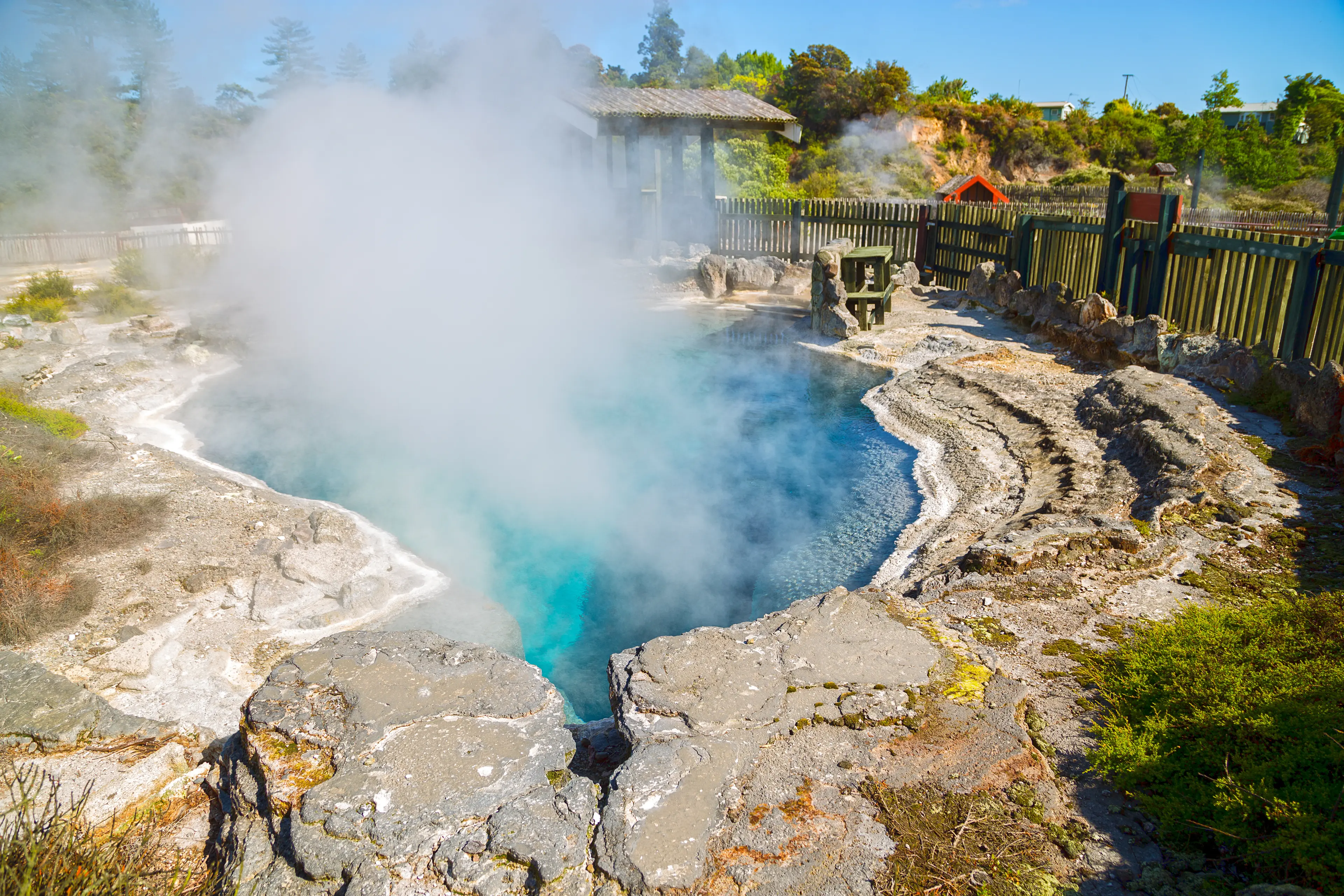 Natural hot springs