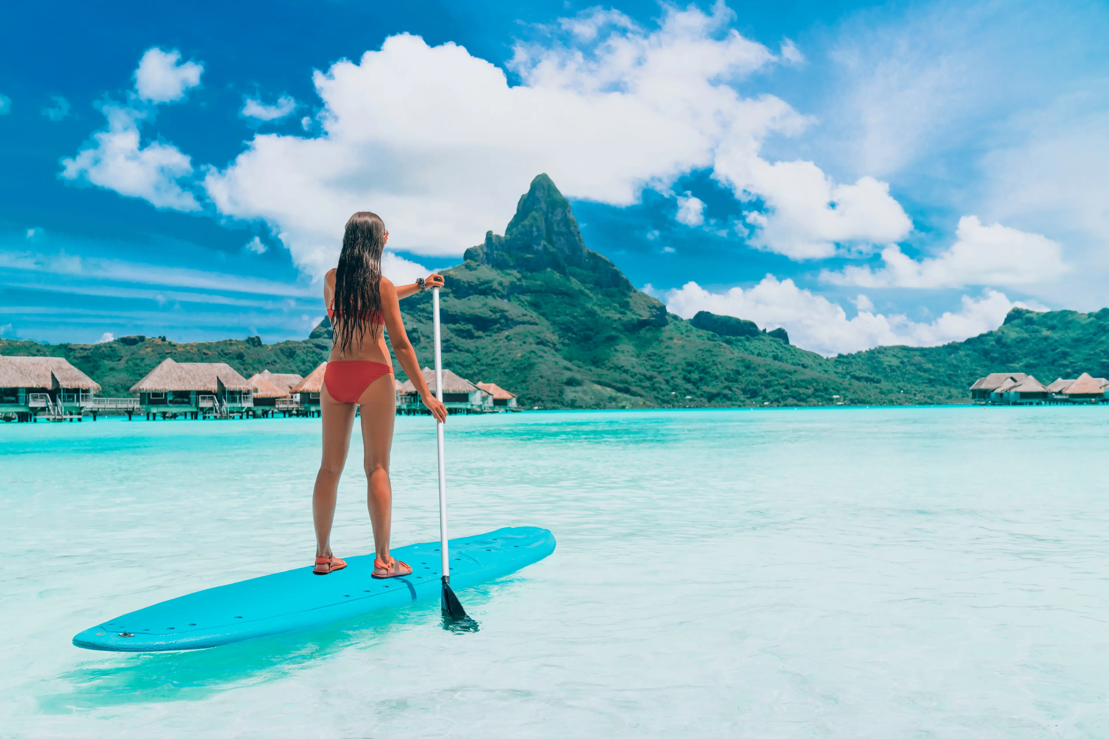Paddleboarding in the Lagoon