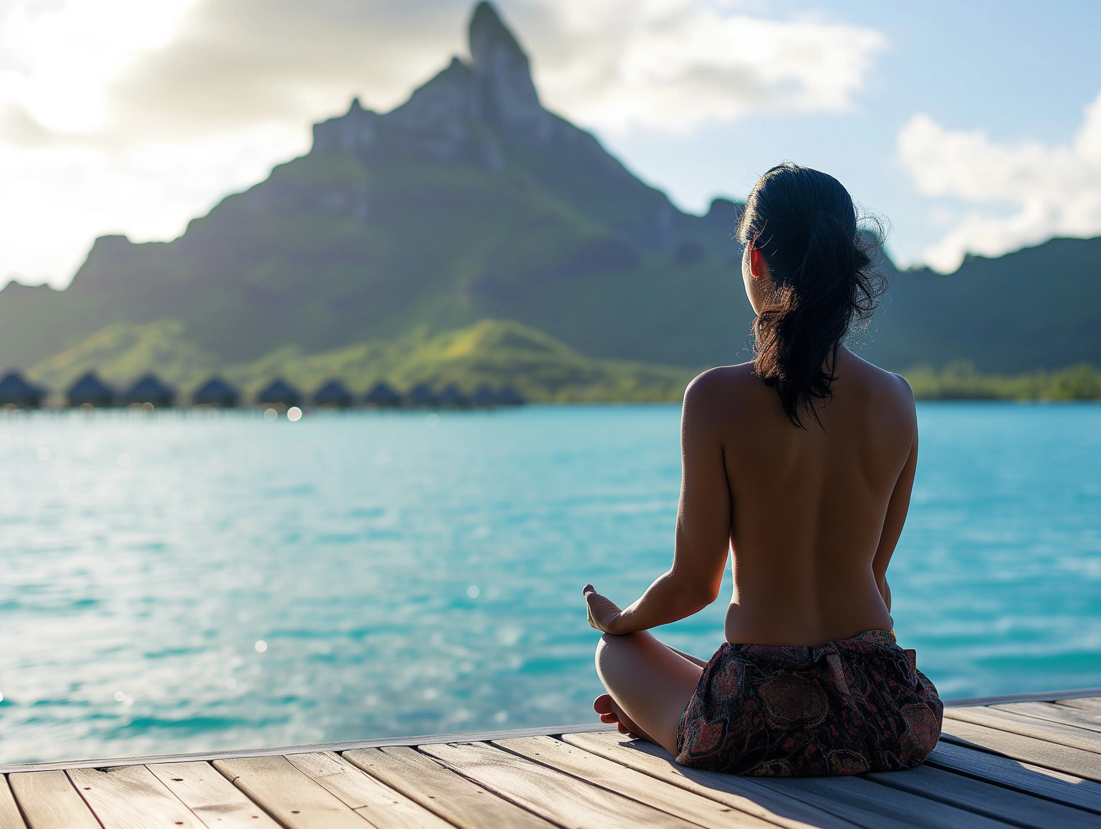 Sunrise yoga session