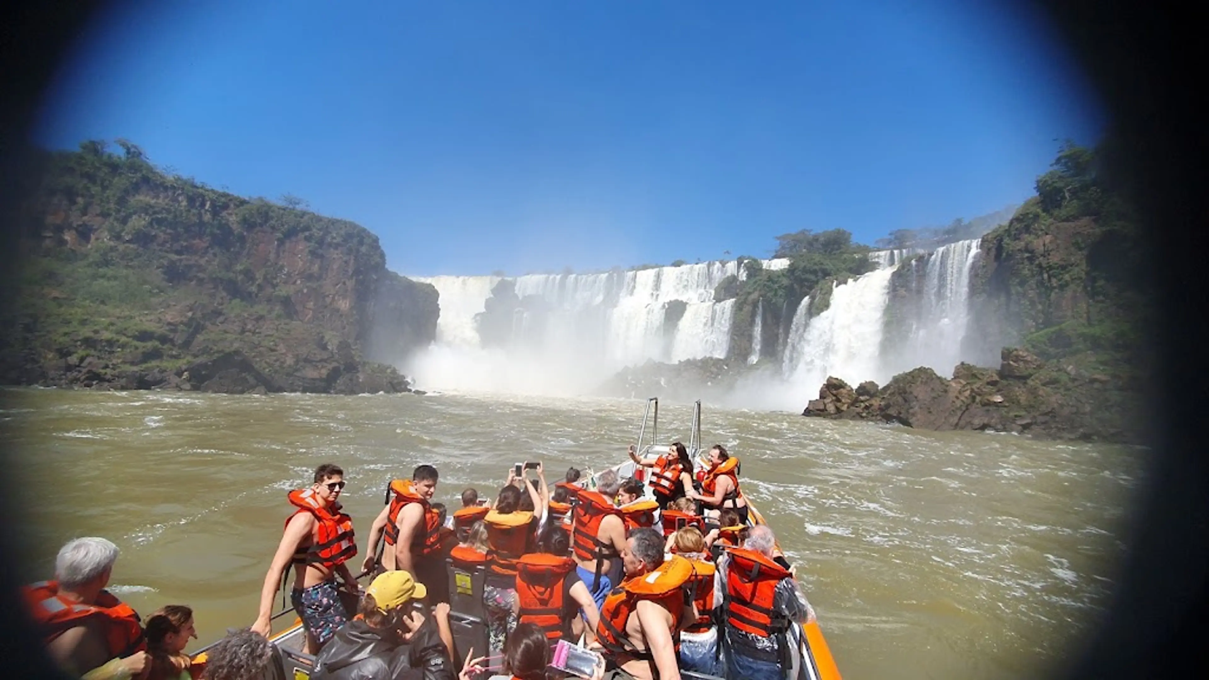 Boat ride on the Iguazu River