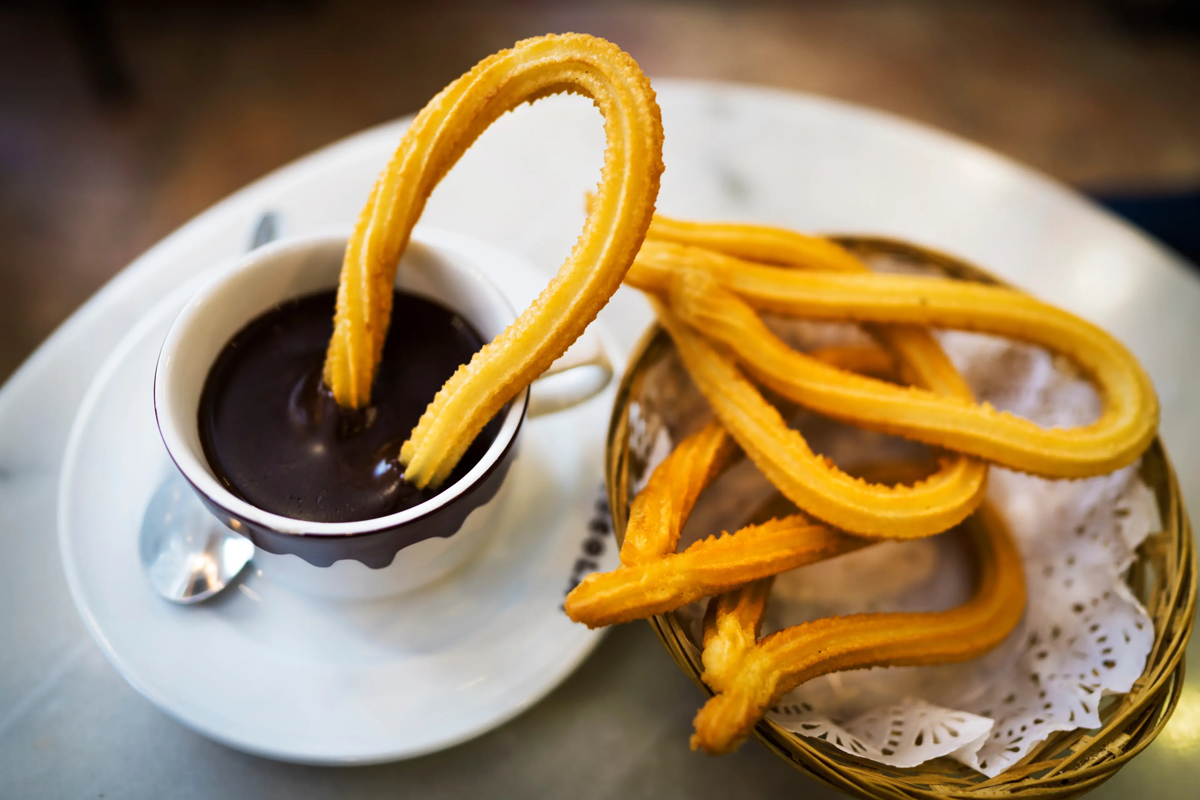 Churros con Chocolate