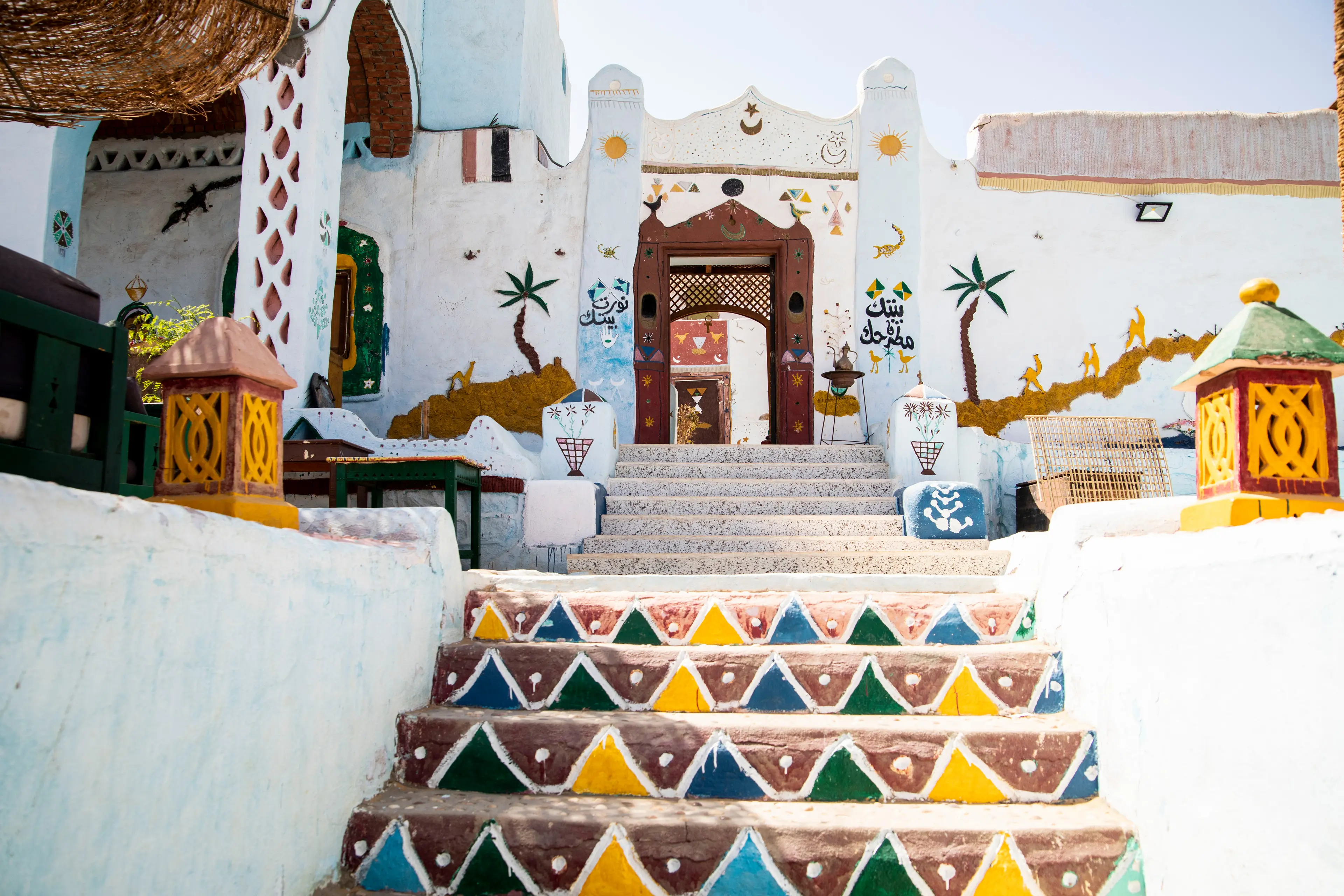 Colorful Nubian village