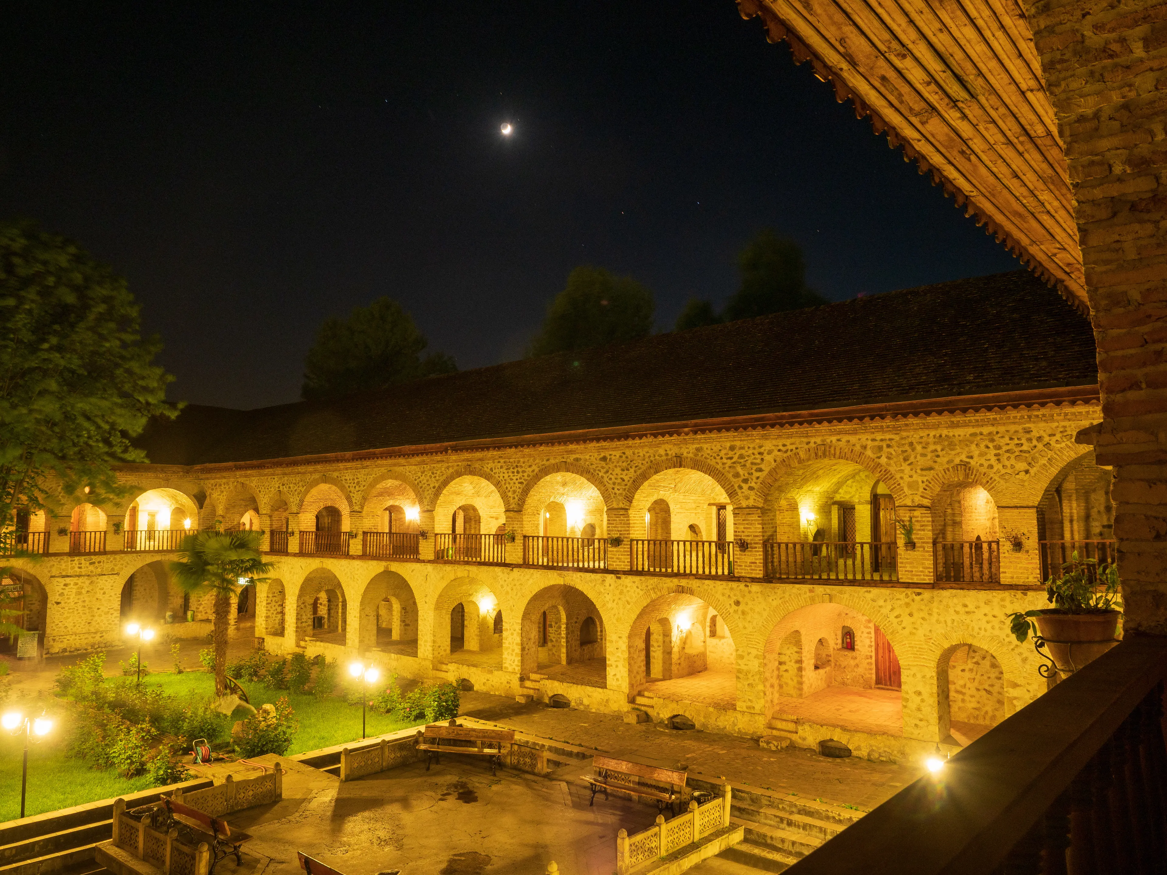 Caravansarai courtyard Caravansarai courtyard