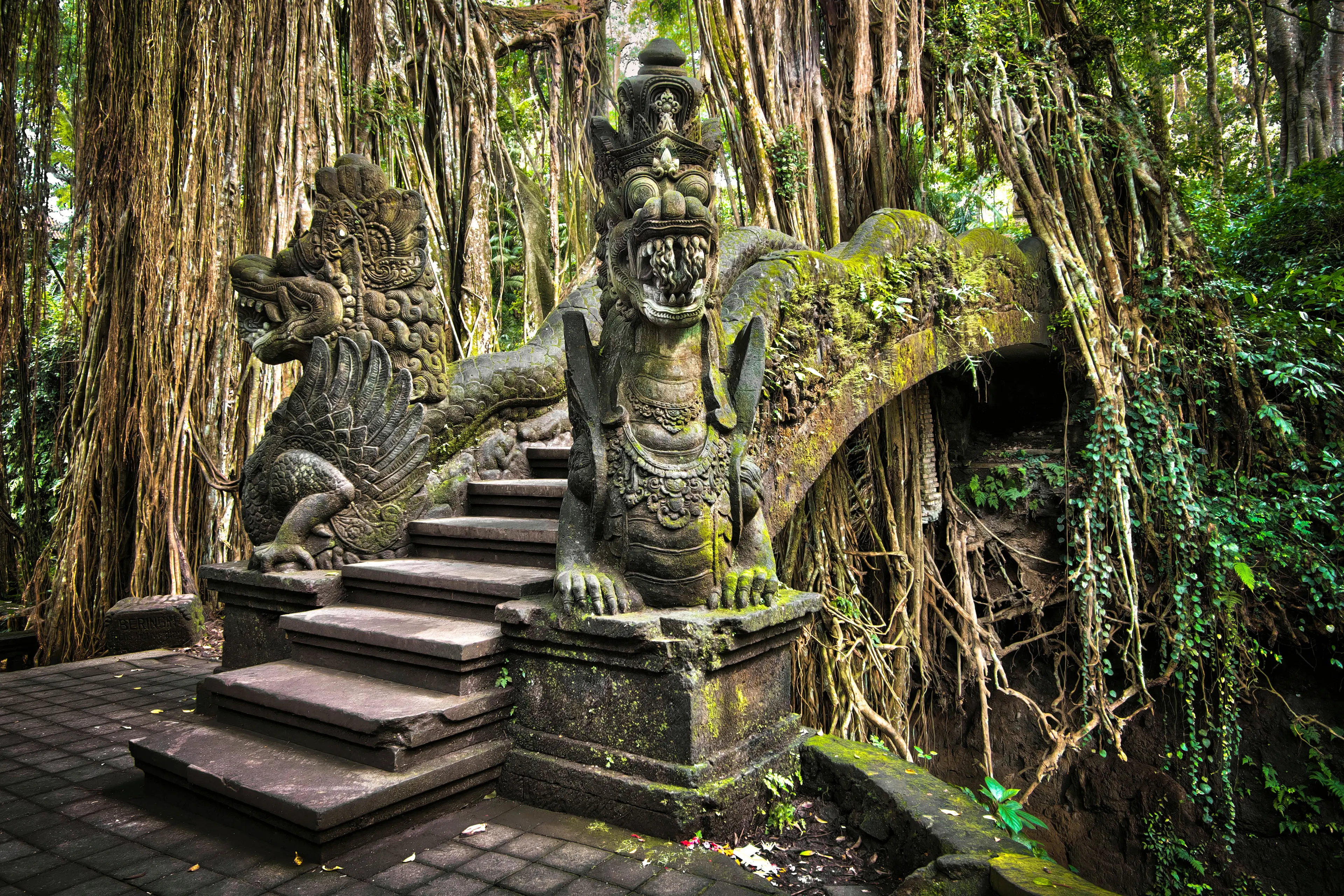 Bridge at Monkey Forest Sanctuary in Ubud Bridge at Monkey Forest Sanctuary in Ubud