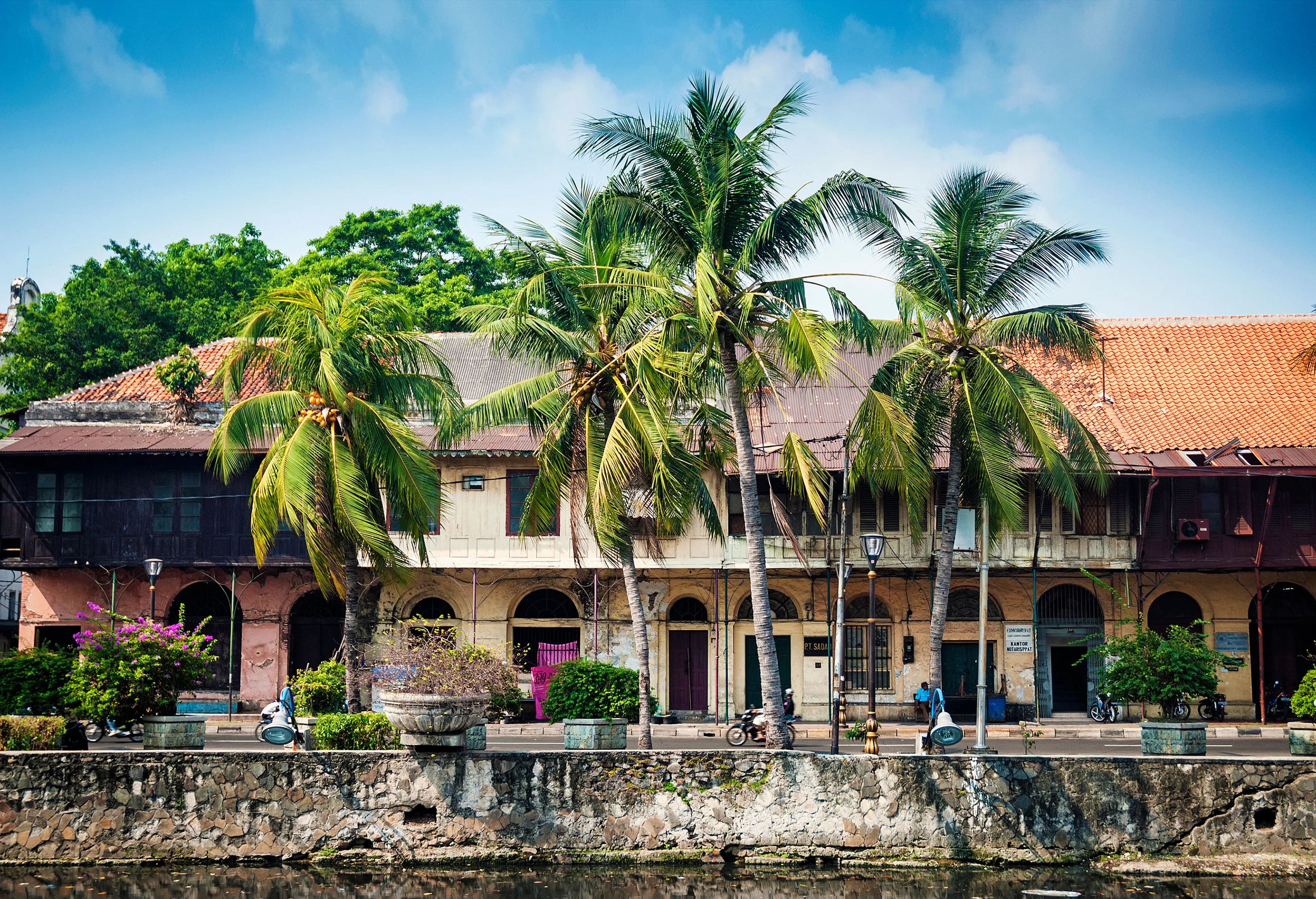 Dutch colonial buildings in old town Dutch colonial buildings in old town