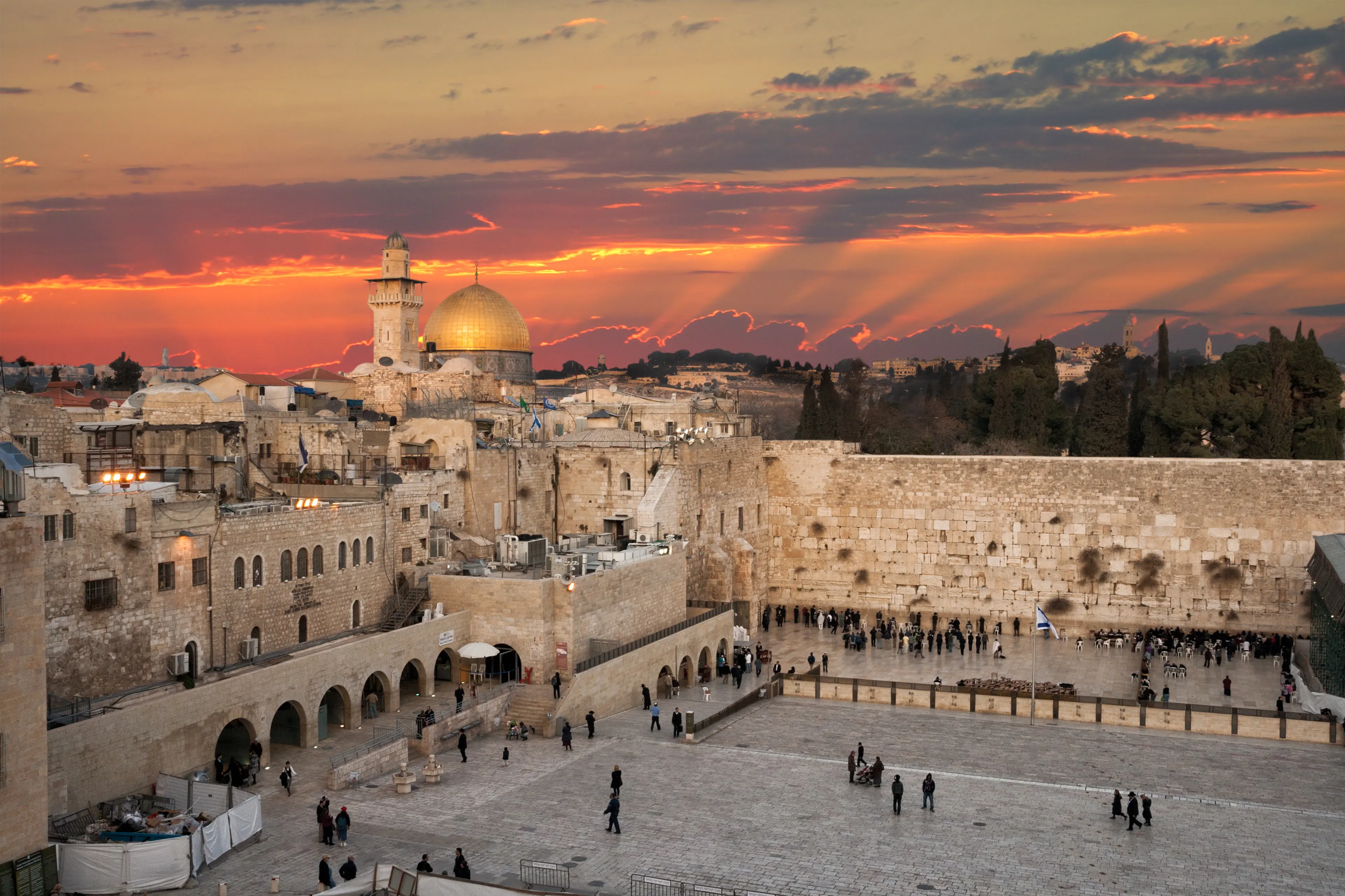 The Western Wall at the Temple Mount The Western Wall at the Temple Mount